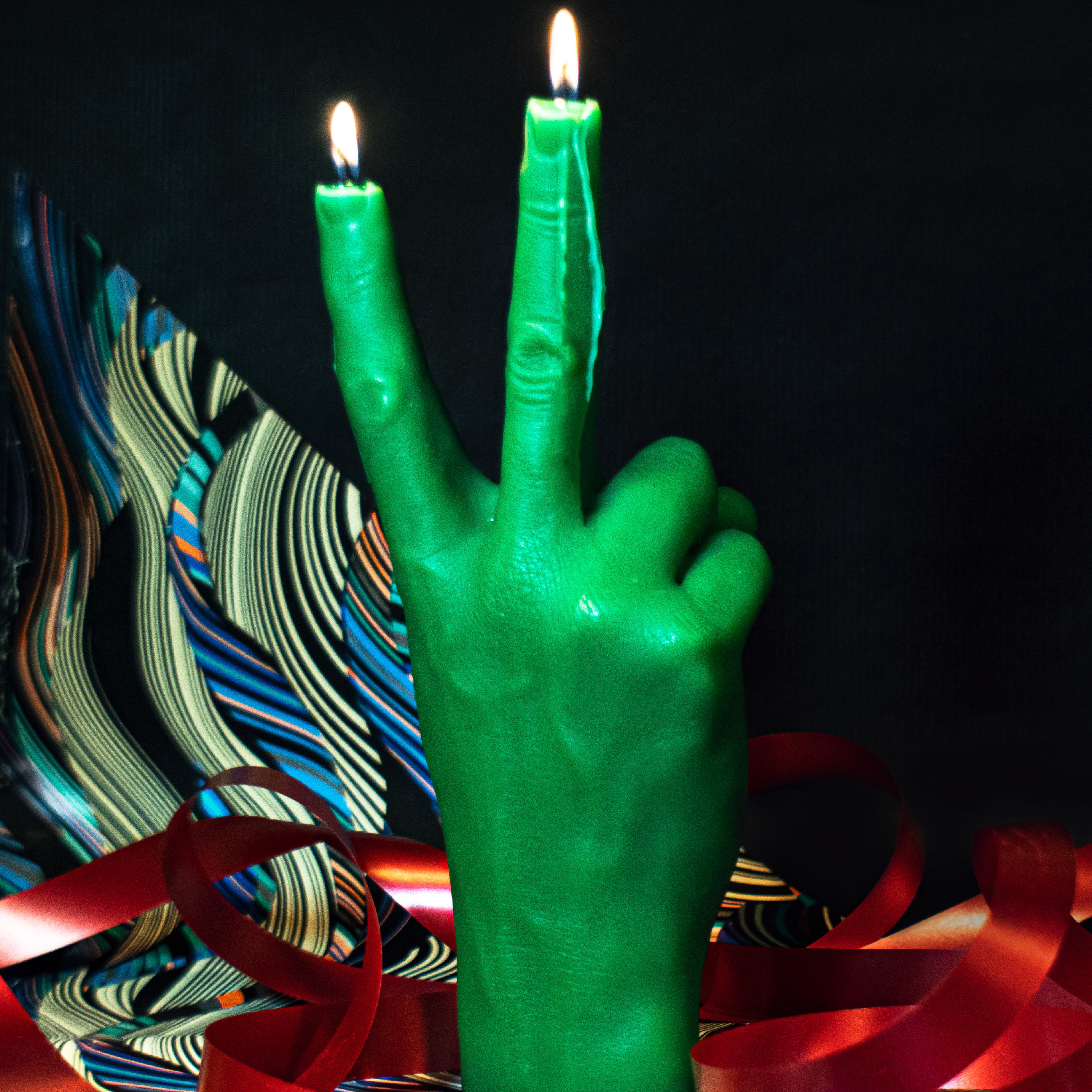 'Peace' Candle | Green - Image 2
