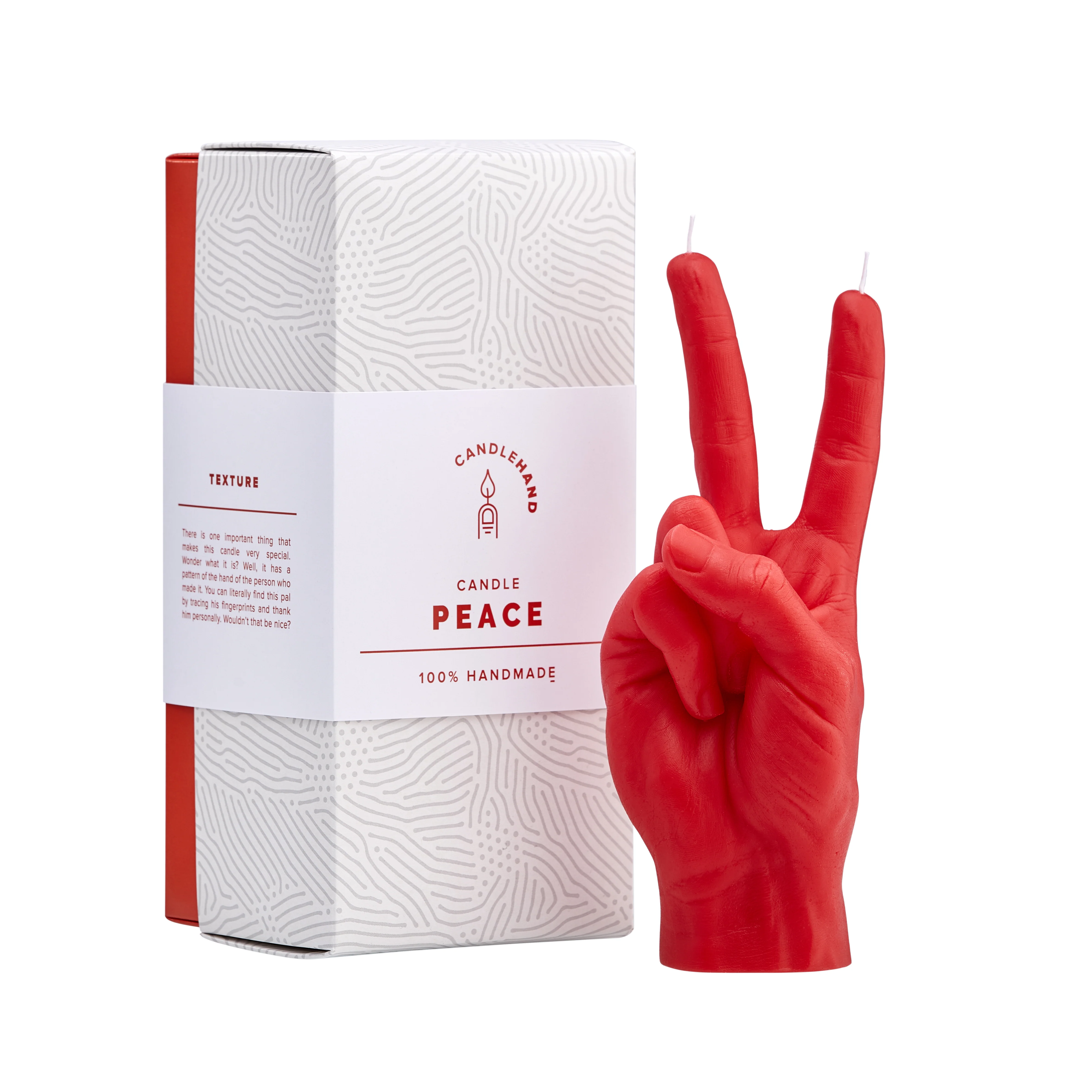 'Peace' Candle | Red