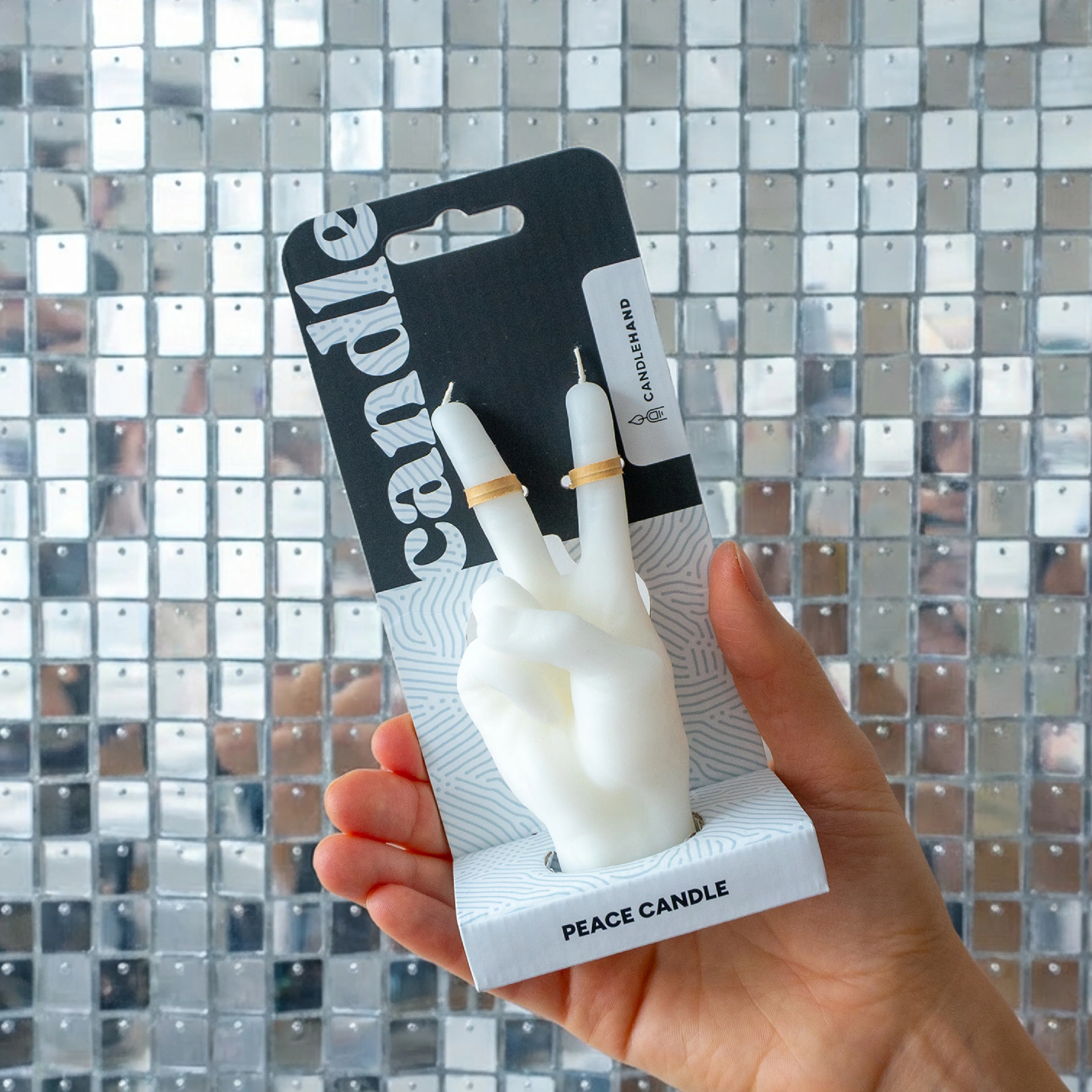 'Peace' Candle | White | Small - Image 2