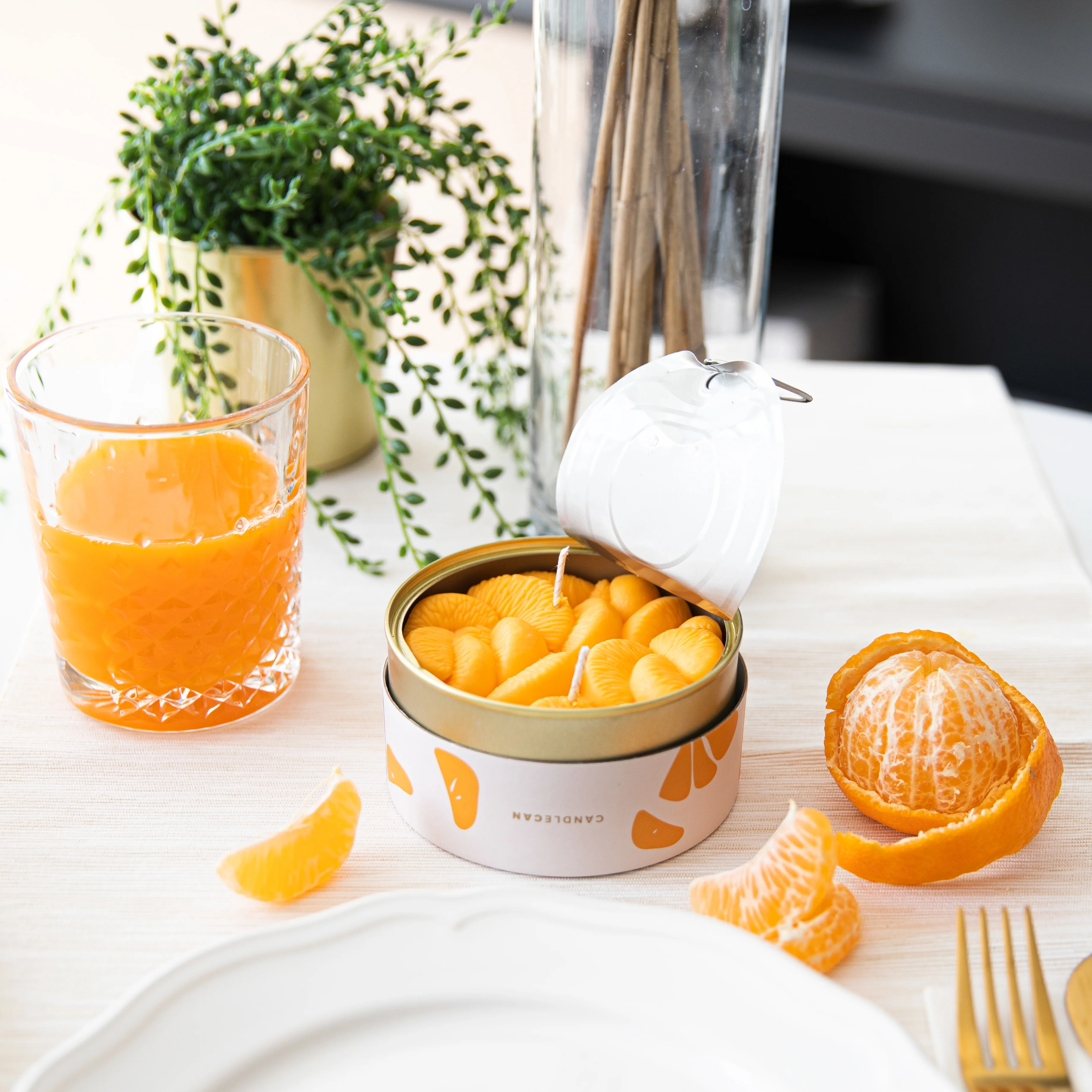 Peeled Tangerines CandleCan | Tangerine Scented - Image 5