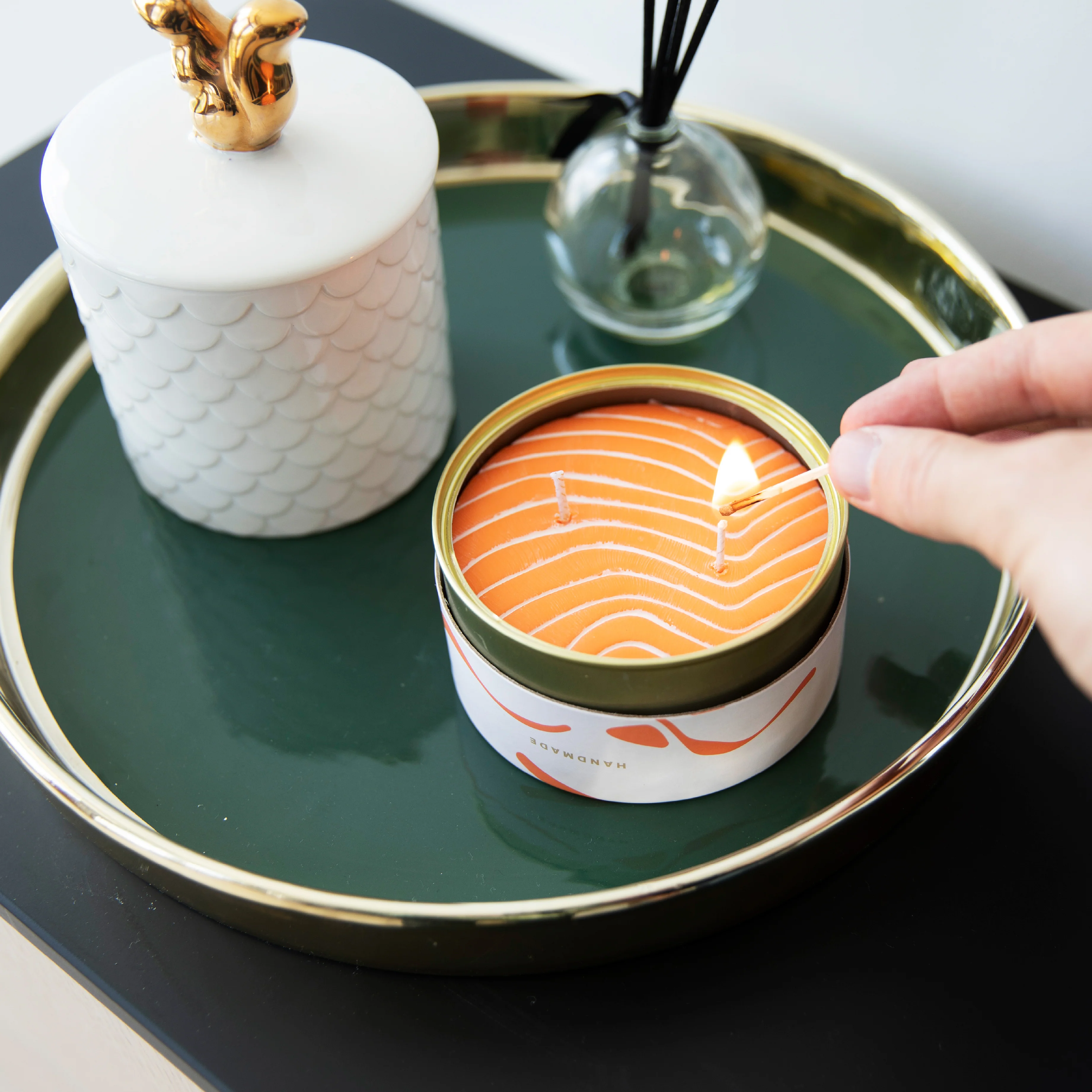 Salmon CandleCan | Orange Scented - Image 2