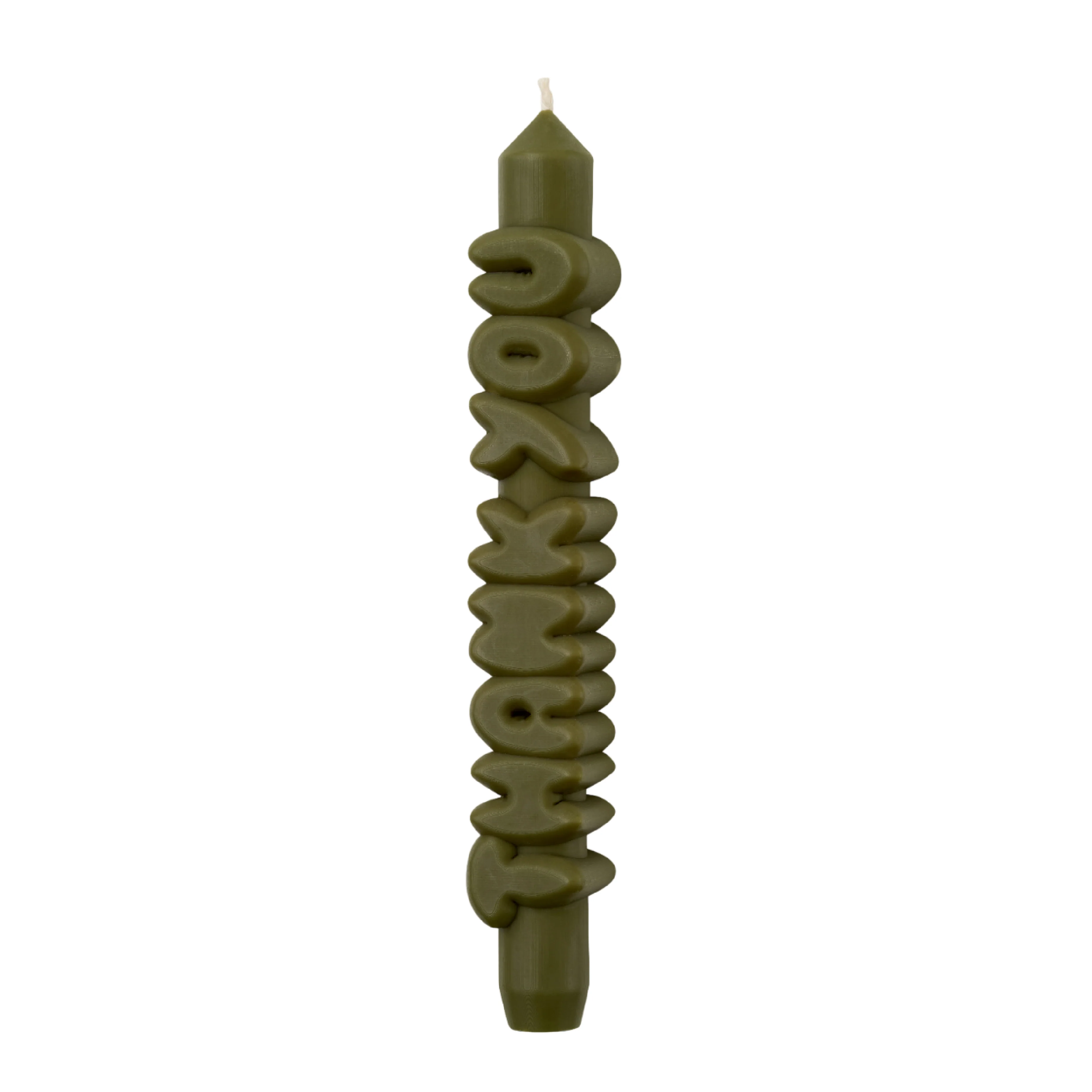 'Thank You' Taper Candle | Olive - Image 3