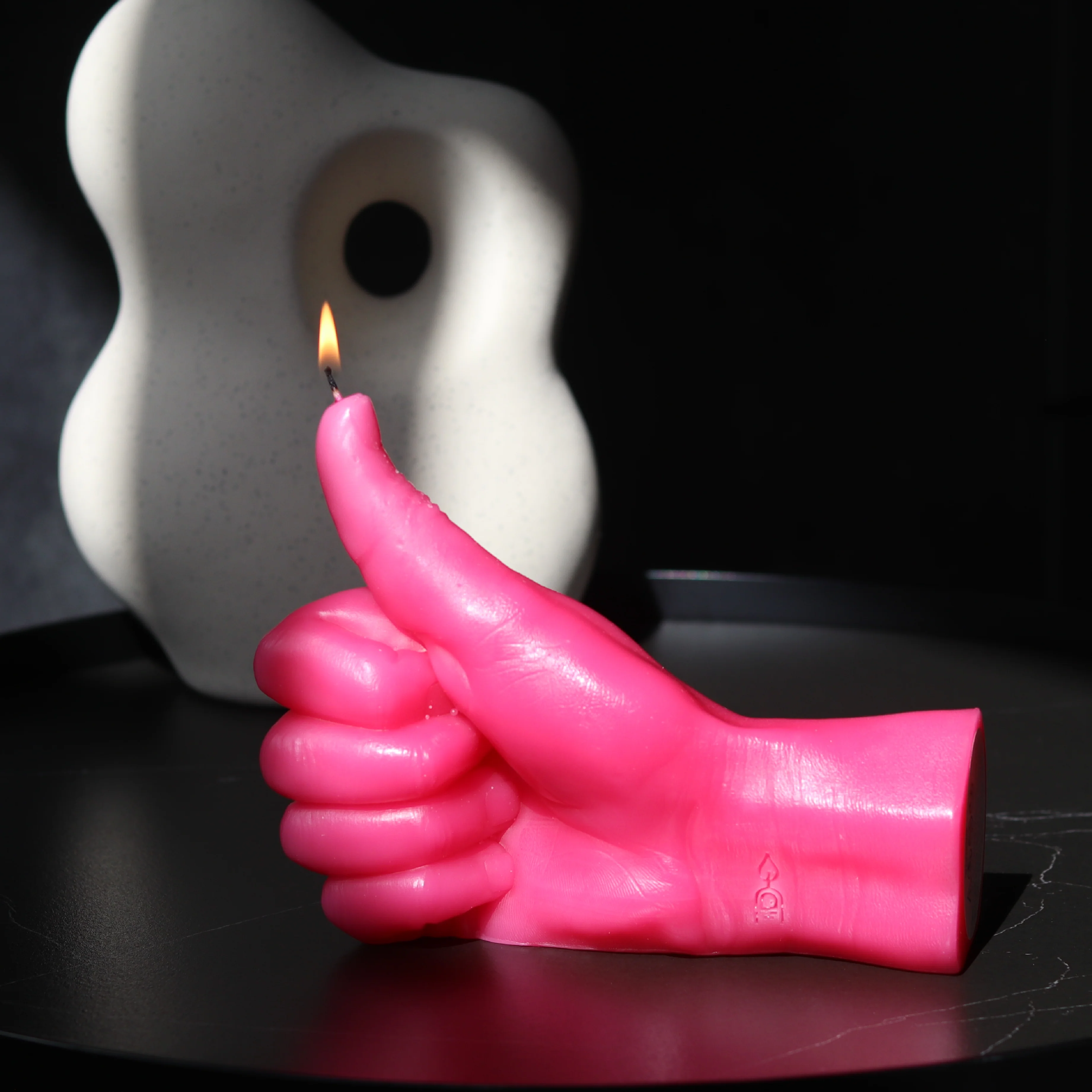 'Thumbs Up' Candle | Pink - Image 2