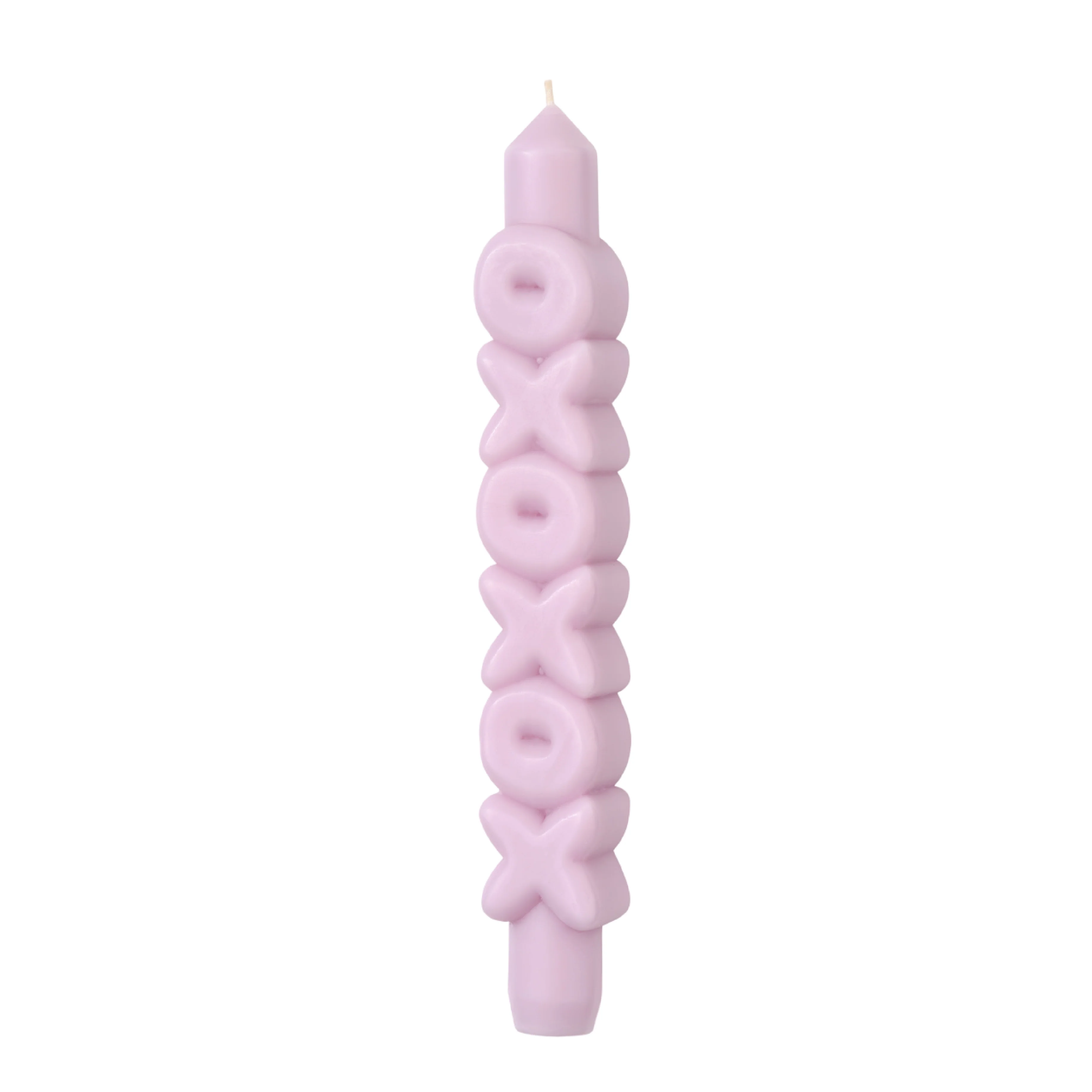 'XOXOXO' Taper Candle | Lilac - Image 3