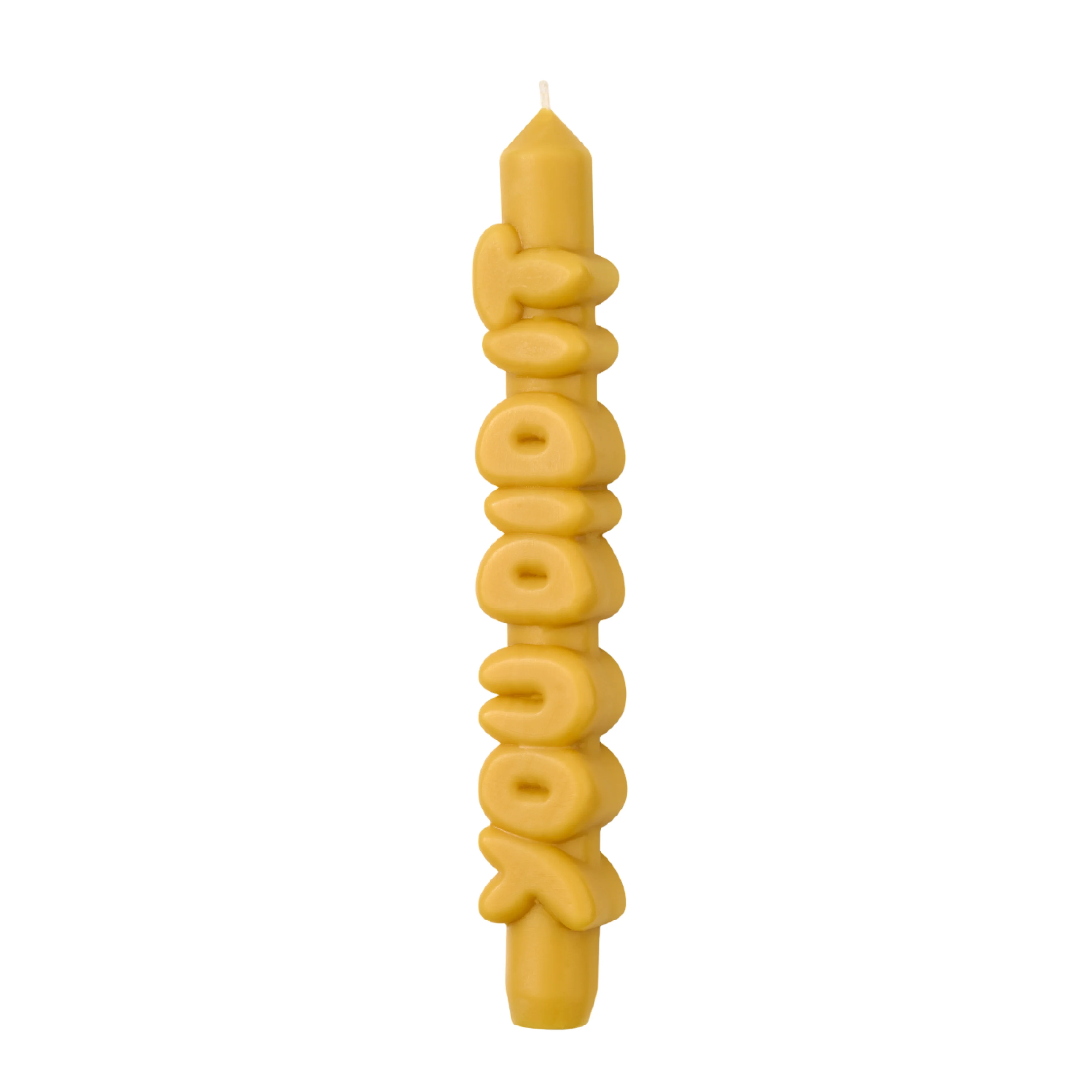 'You Did It' Taper Candle | Mustard - Image 3