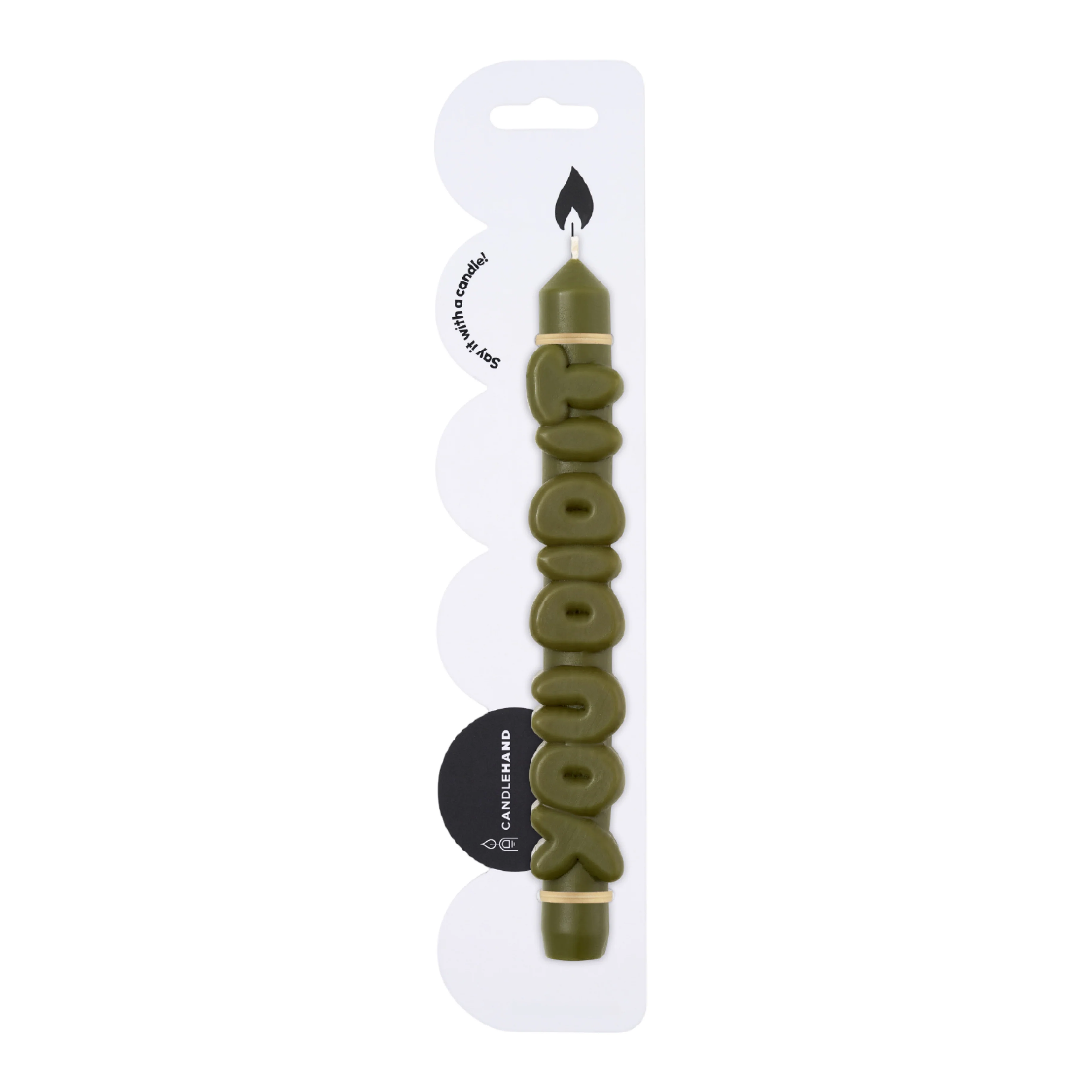 'You Did It' Taper Candle | Olive