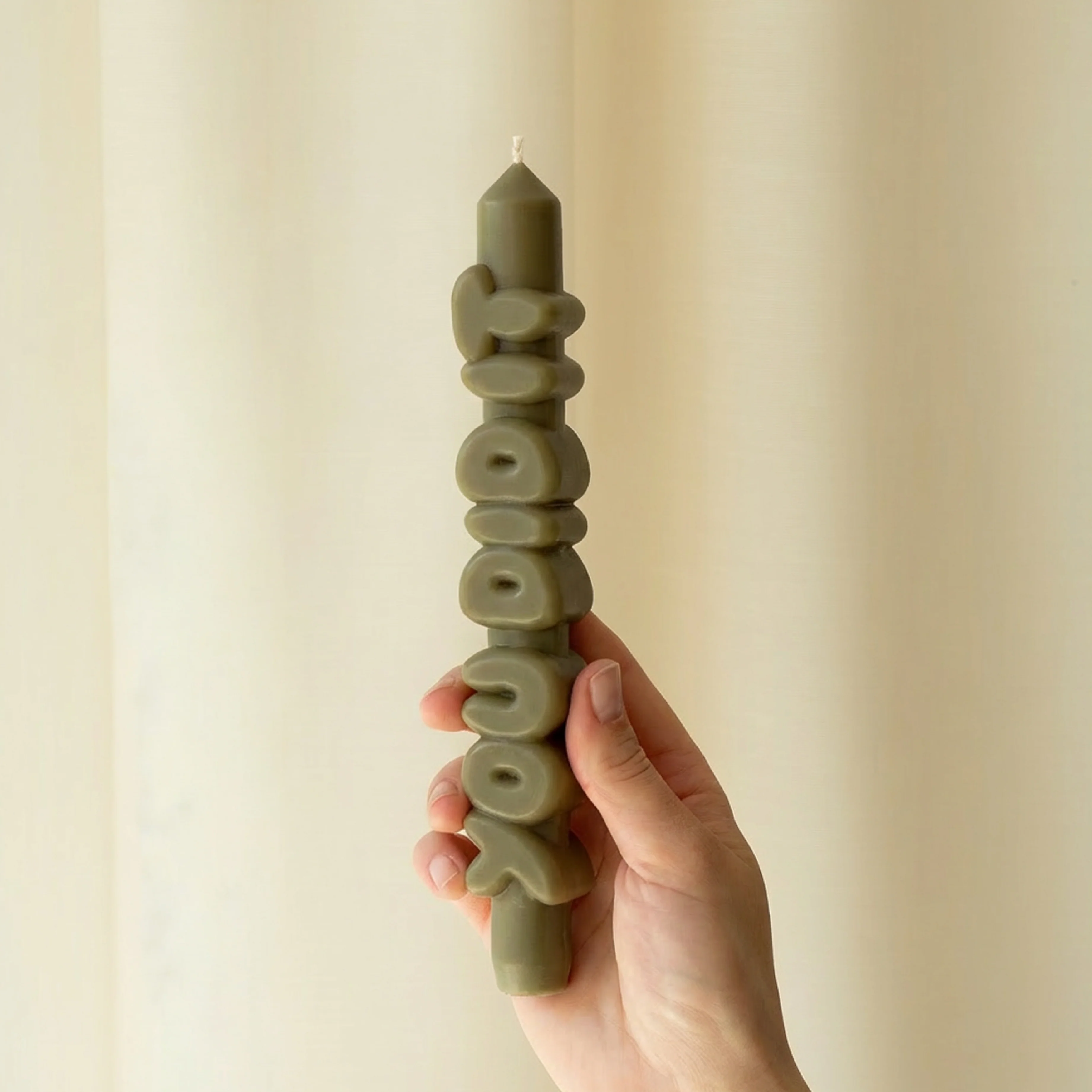 'You Did It' Taper Candle | Olive - Image 2