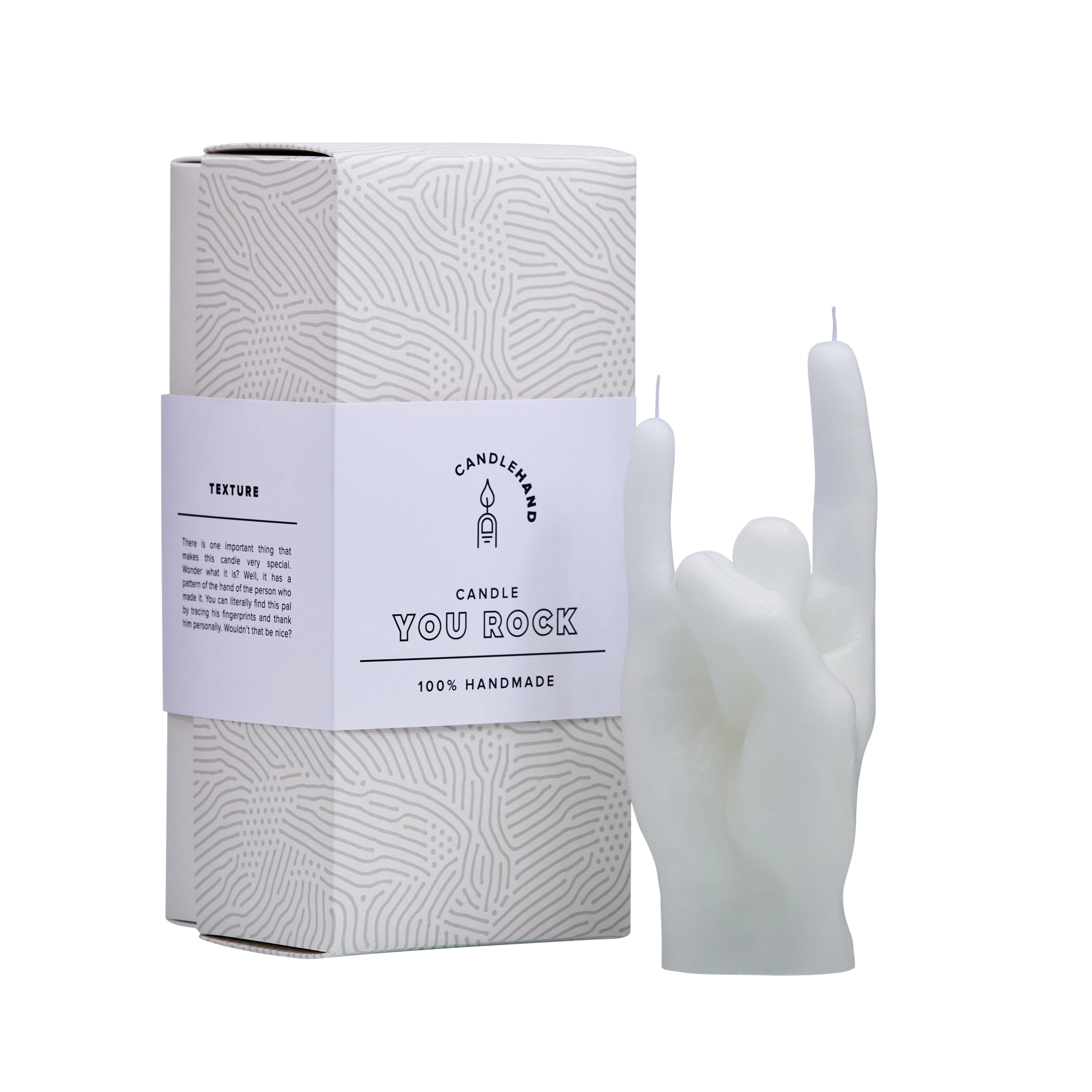 'You Rock' Candle | White