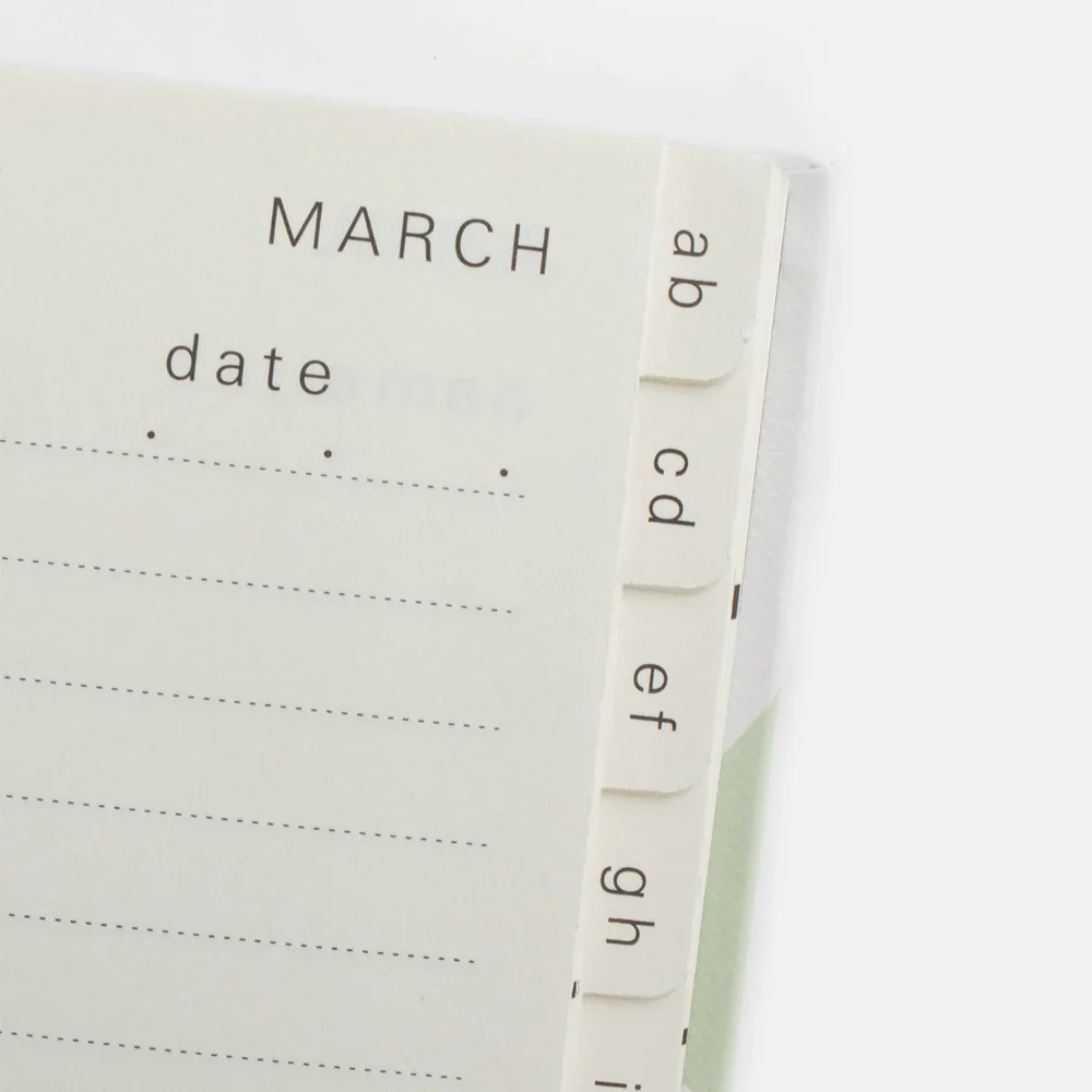 Address and Birthday Book | Soft Green - Image 5