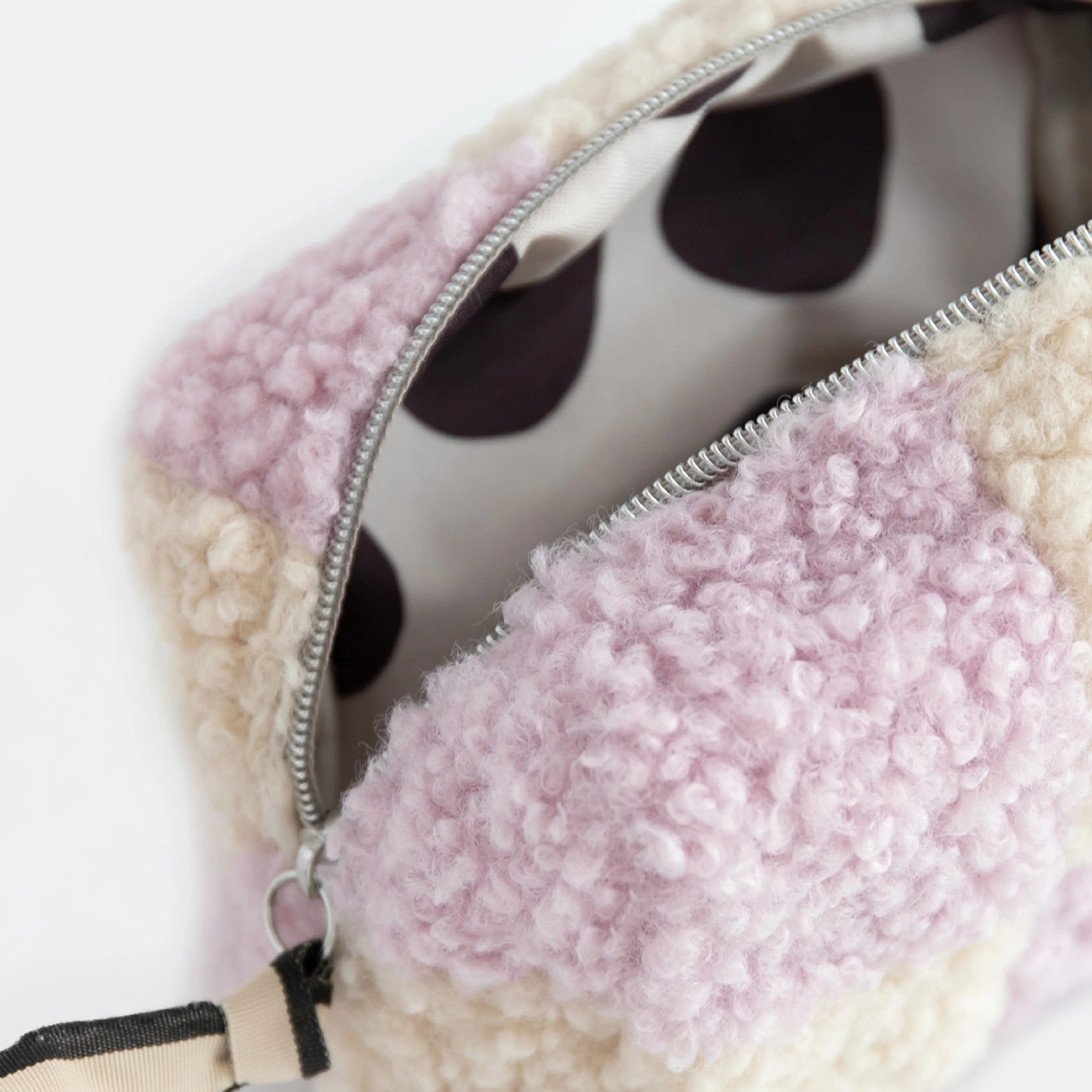 Borg Cube Cosmetic Bag | Lilac Check - Image 2