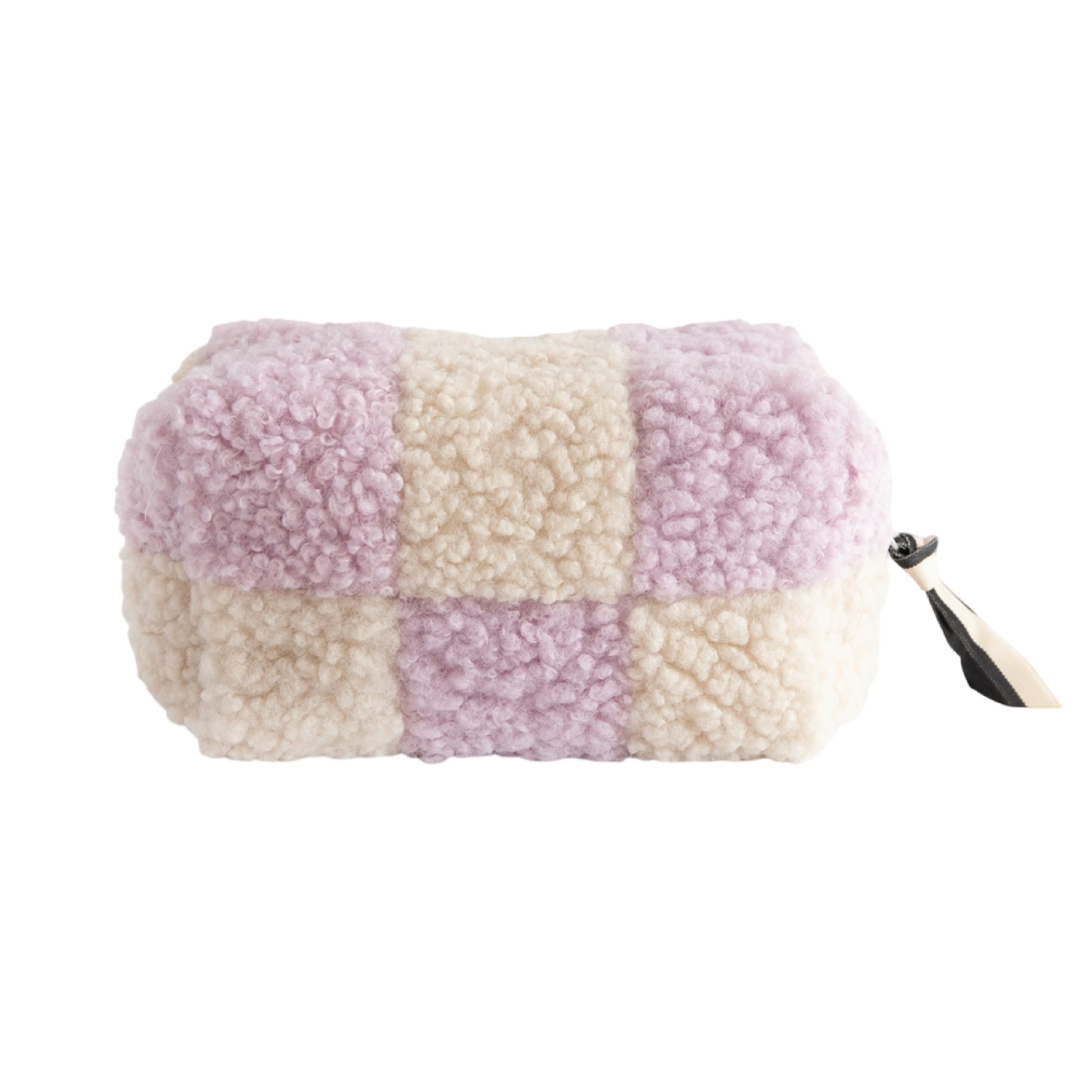 Borg Cube Cosmetic Bag | Lilac Check - Image 3