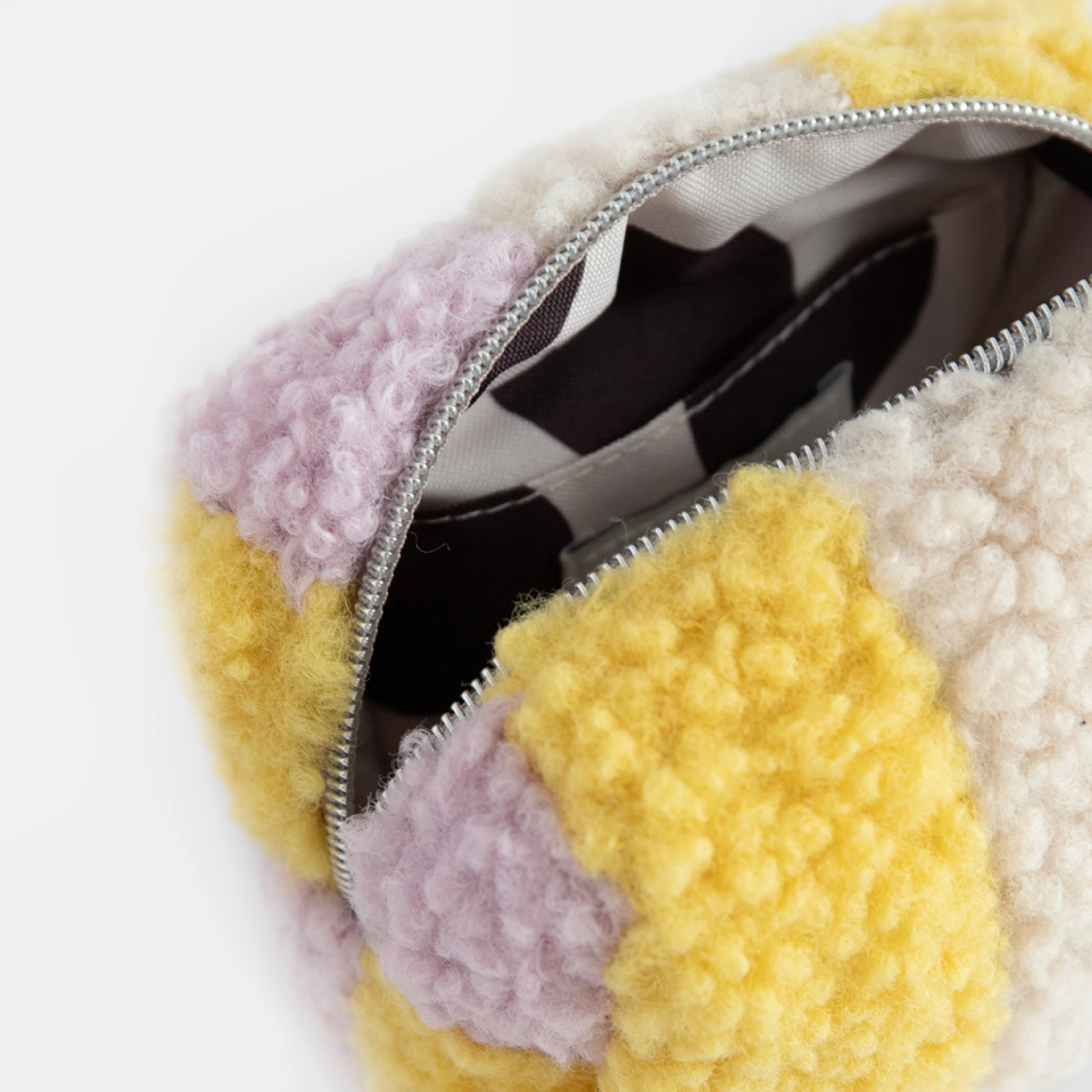 Borg Mini Cube Cosmetic Bag | Multi Stripe - Image 3