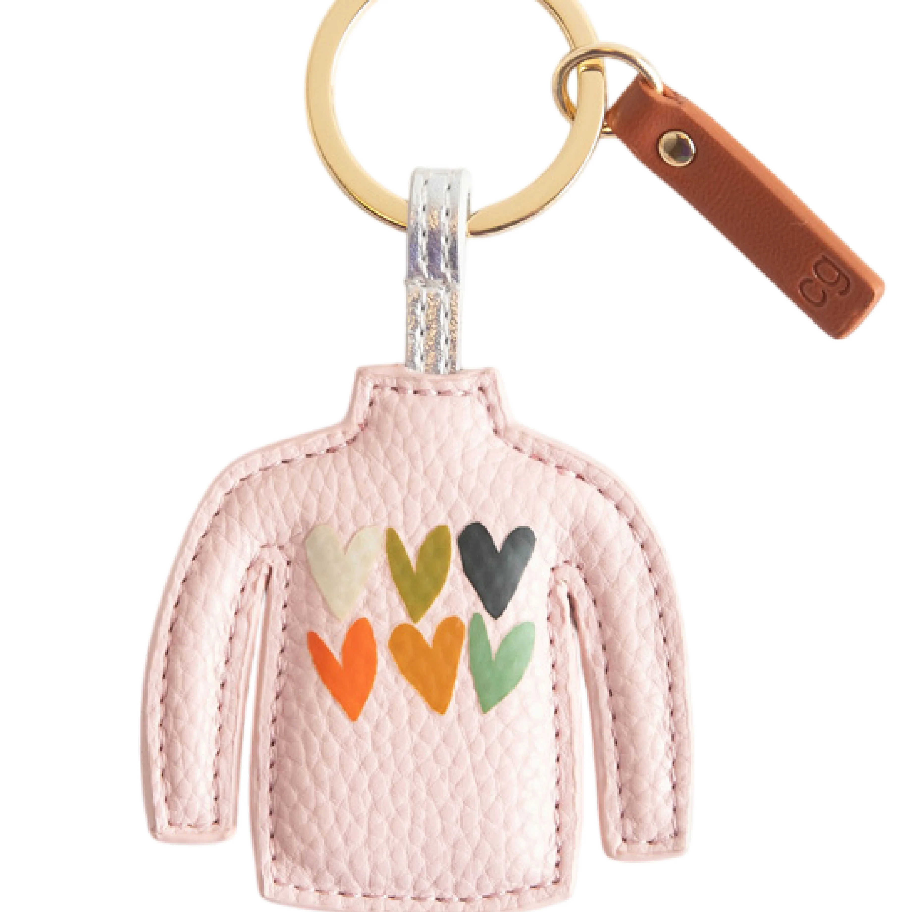 Cosy Jumper Keyring | Pink Hearts - Image 2