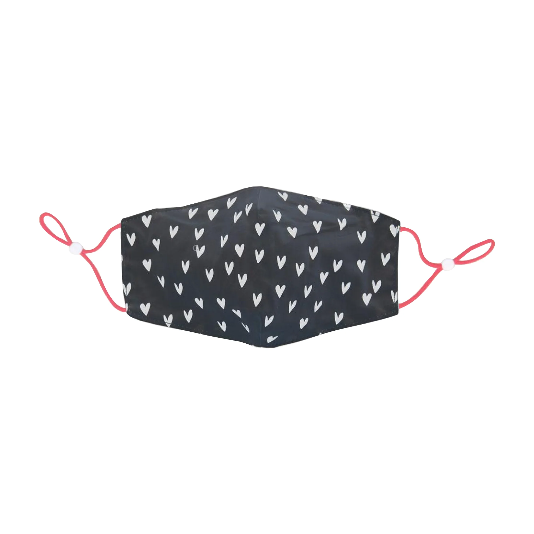 Face Mask | Hearts | Charcoal