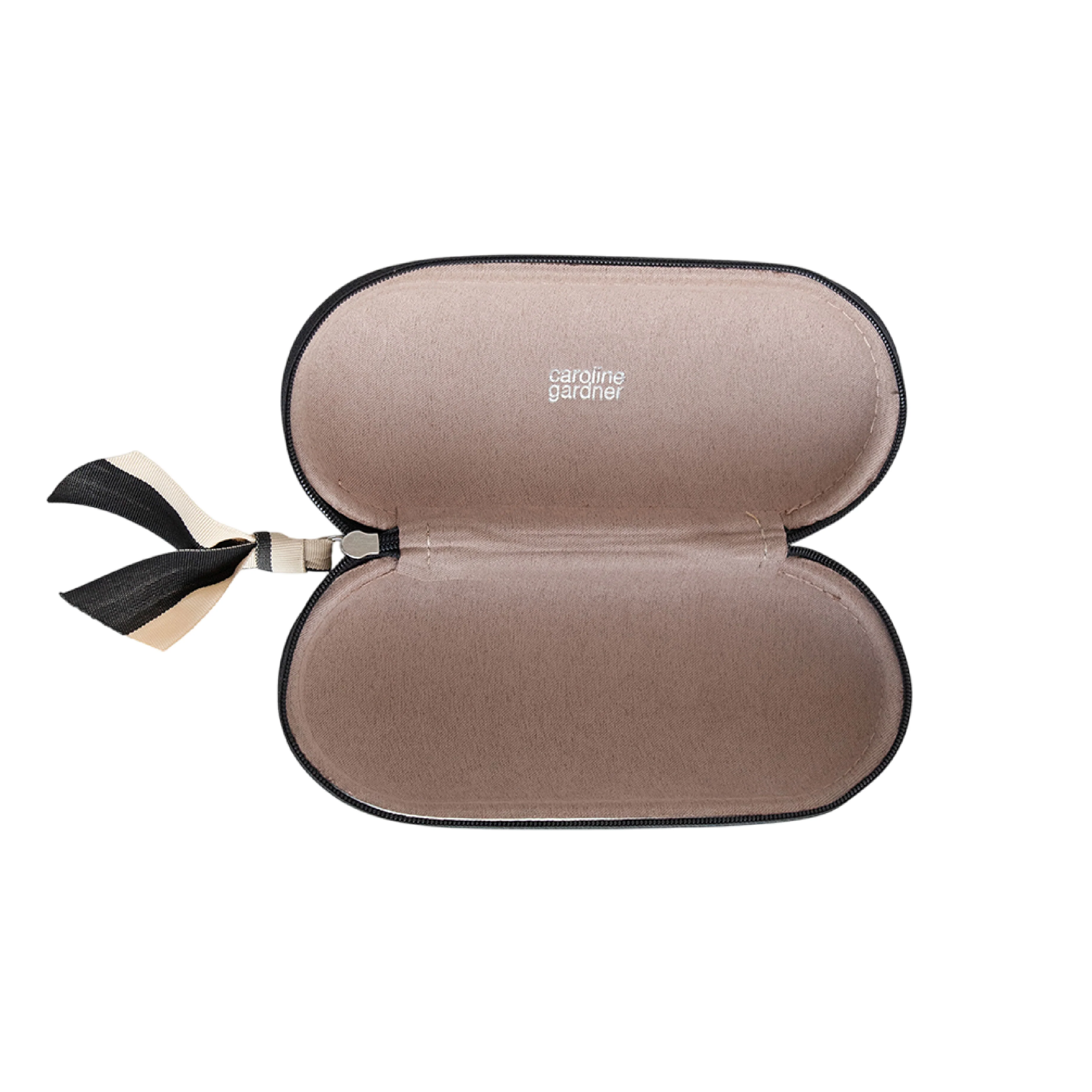 Multi Flower Zip Around Glasses Case | Charcoal - Image 2
