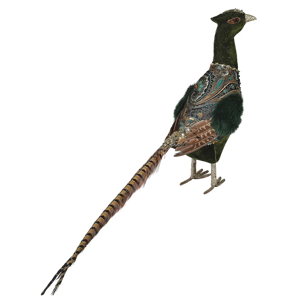 Green Pheasant Christmas Decoration | Large - Image 4