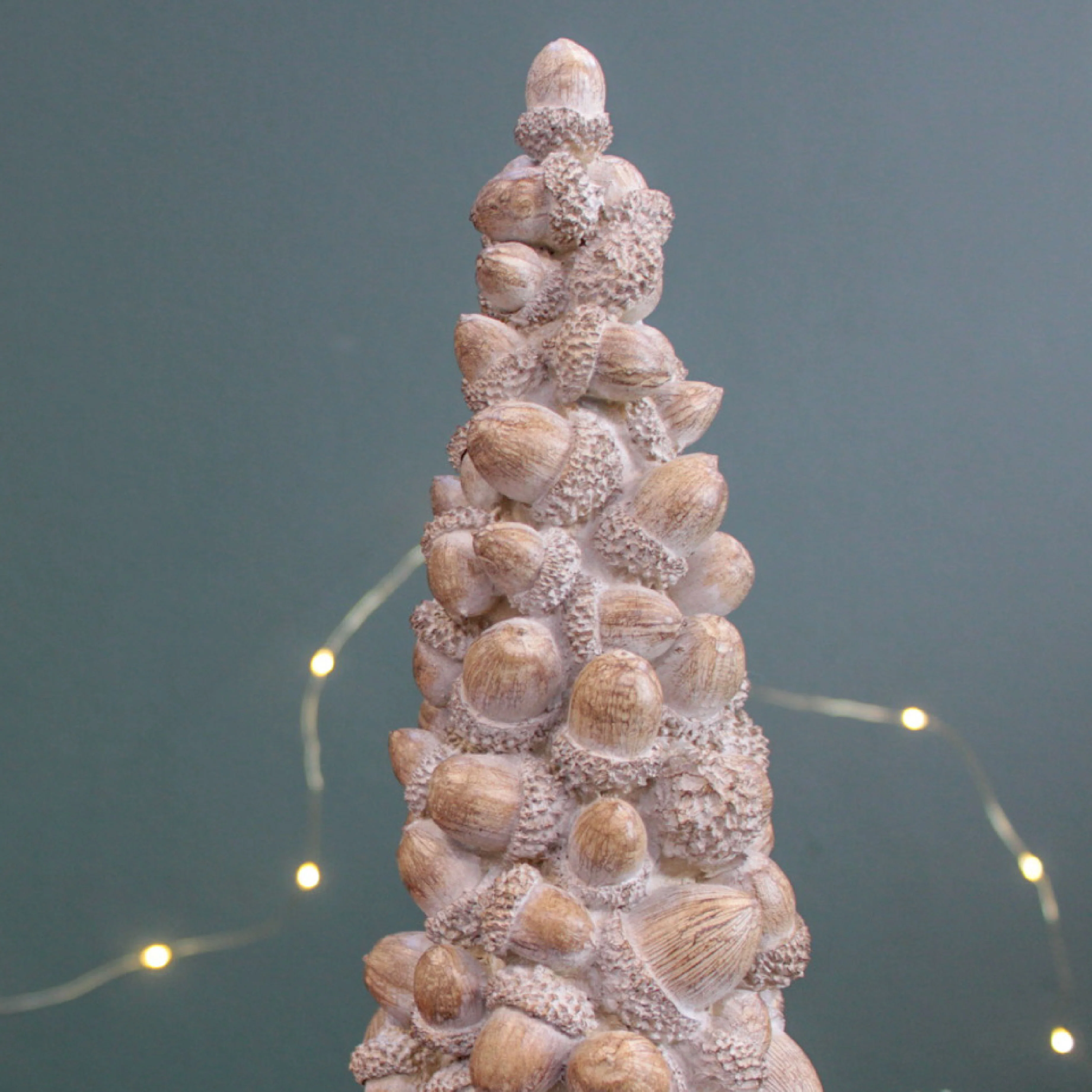 Rustic Wooden Acorn Tree Decoration | Large - Image 2