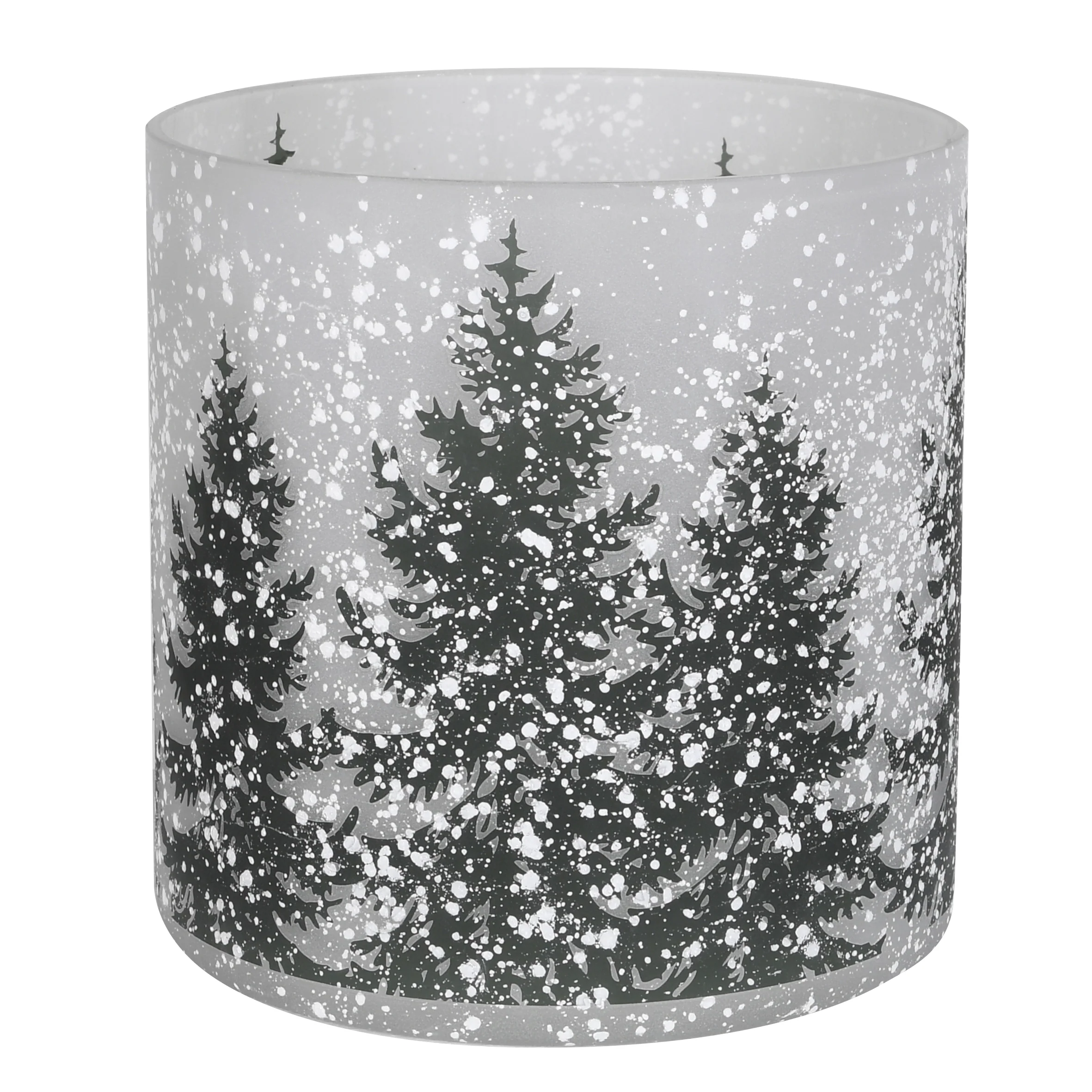 Snow Forest Glass Candle Holder | Large - Image 2