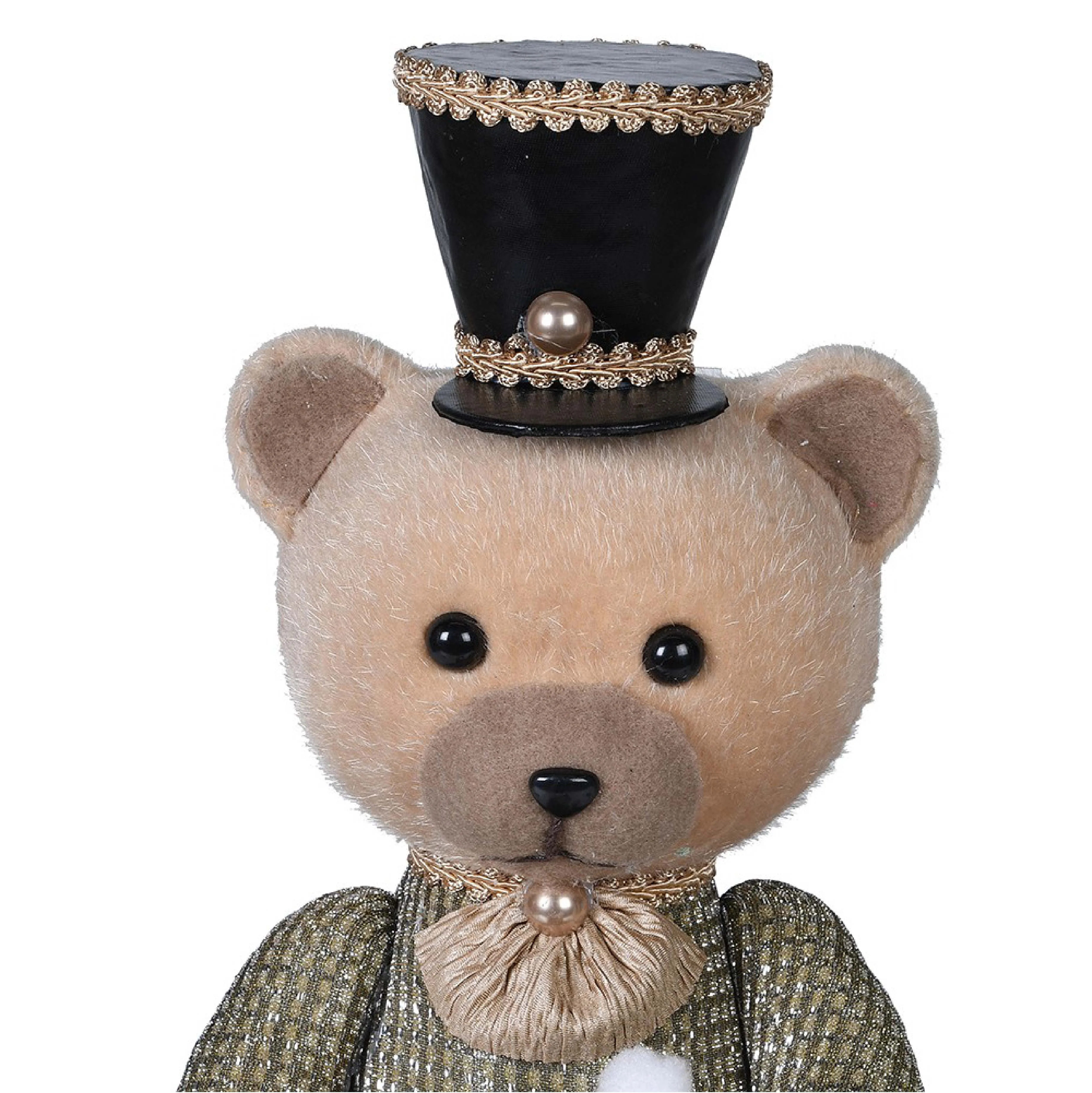 Festive Drumming Bear Figurine | 45cm - Image 2
