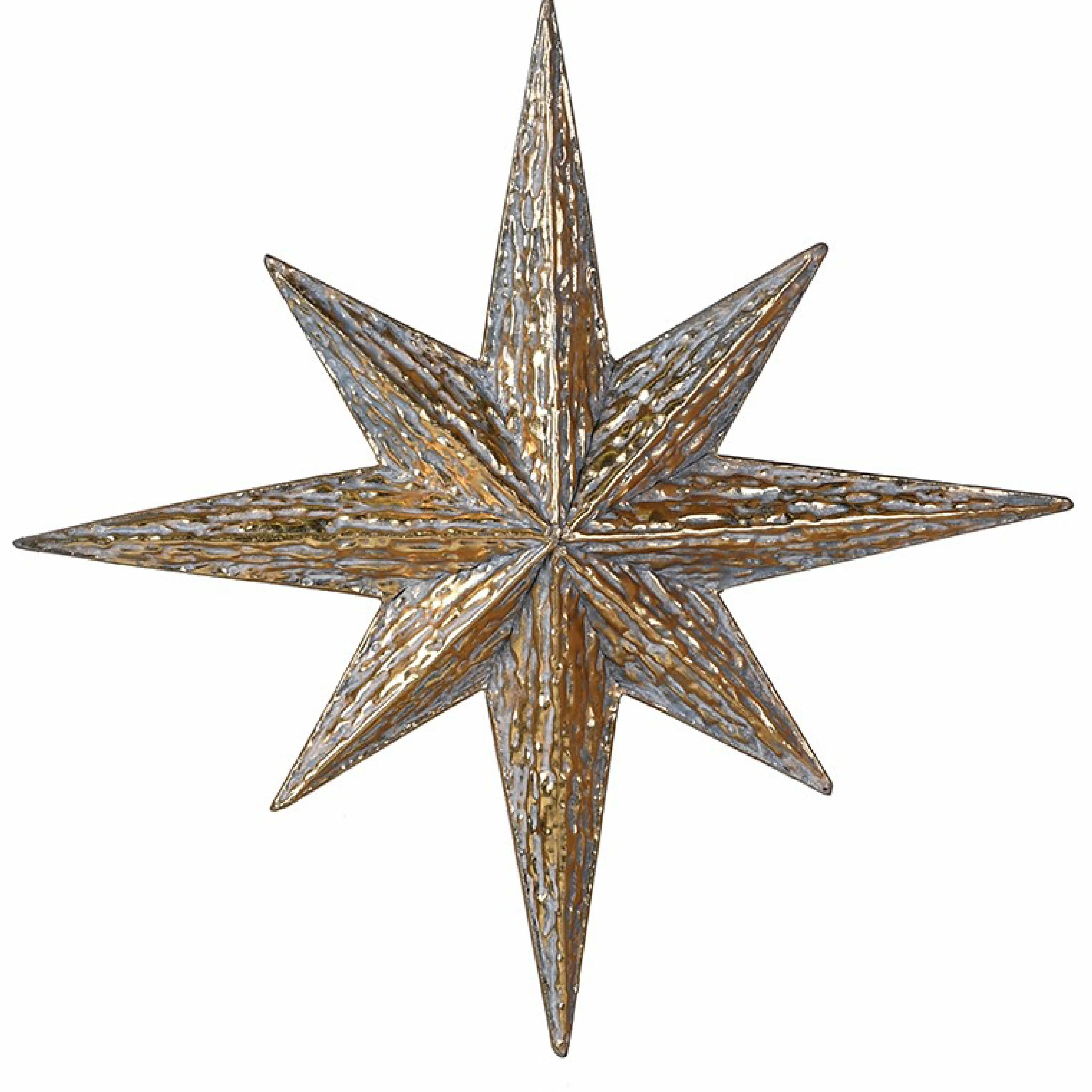 Hanging Rustic Star Decoration | Gold Iron | 96cm - Image 2