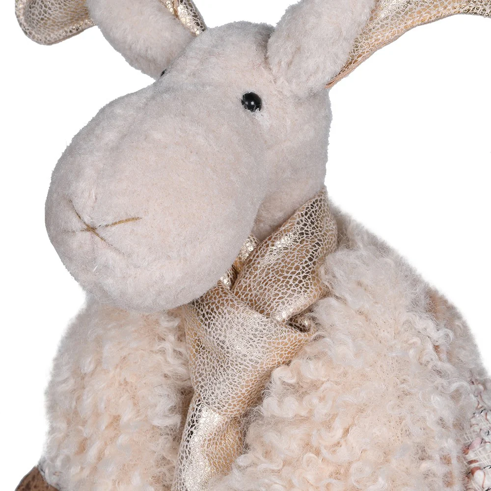 Standing Festive Tweed Moose Figurine | 50cm - Image 2