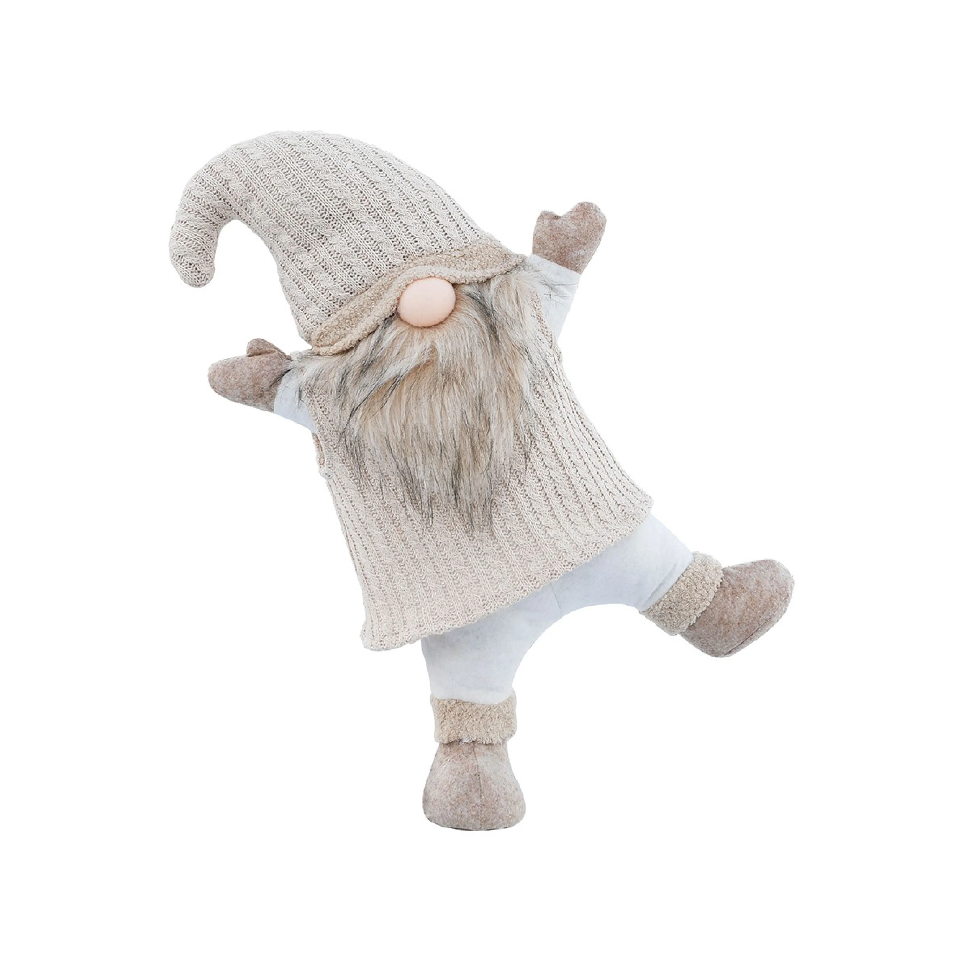 Dancing Gnome Gonk | White & Beige - Image 3