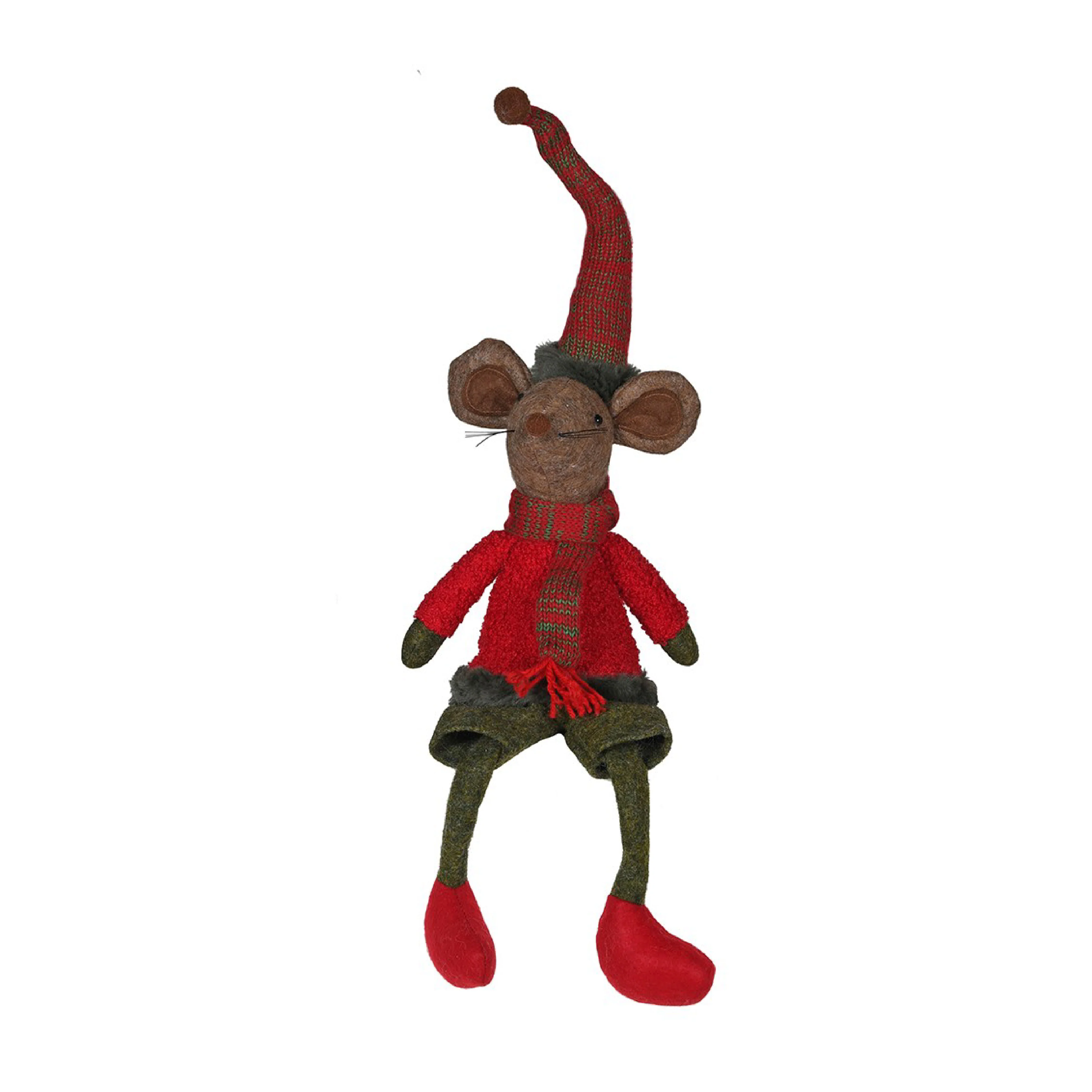 Dangly Christmas Mouse Decoration - Image 3