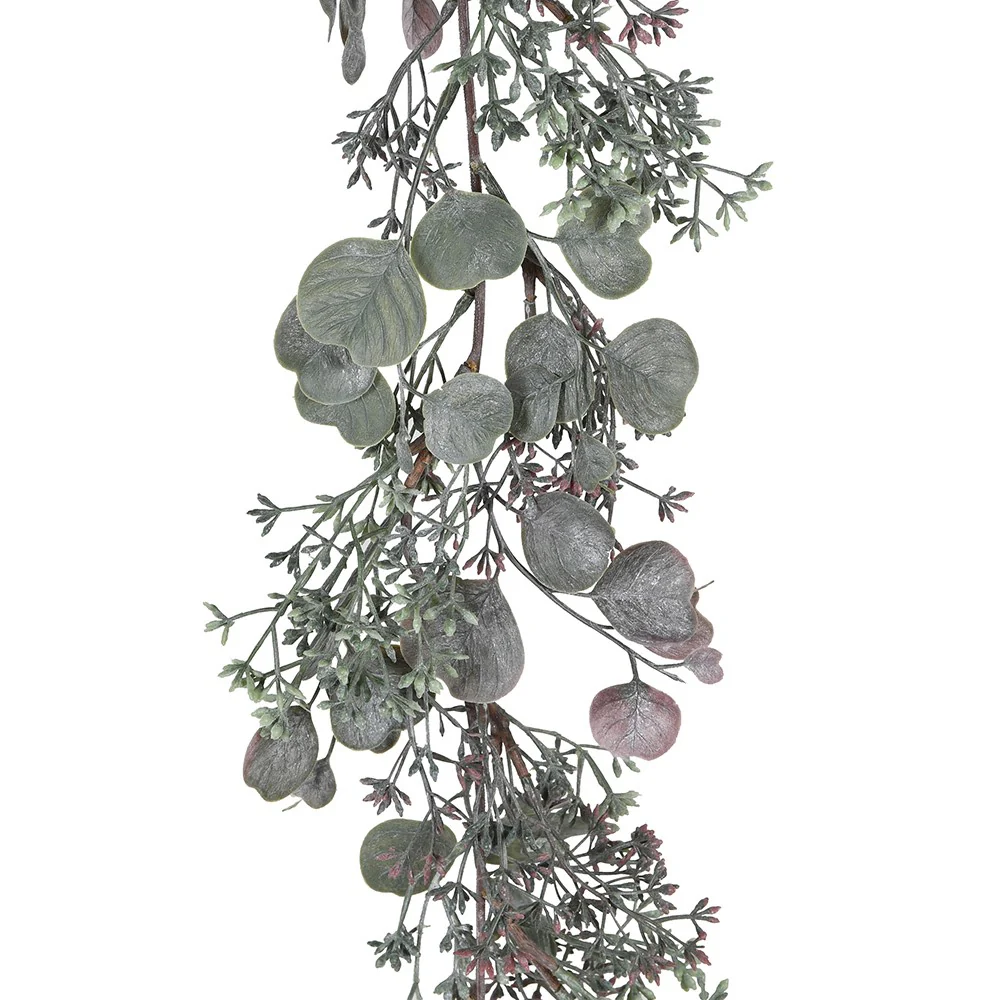 Faux Eucalyptus Garland | Grey | 170cm - Image 3