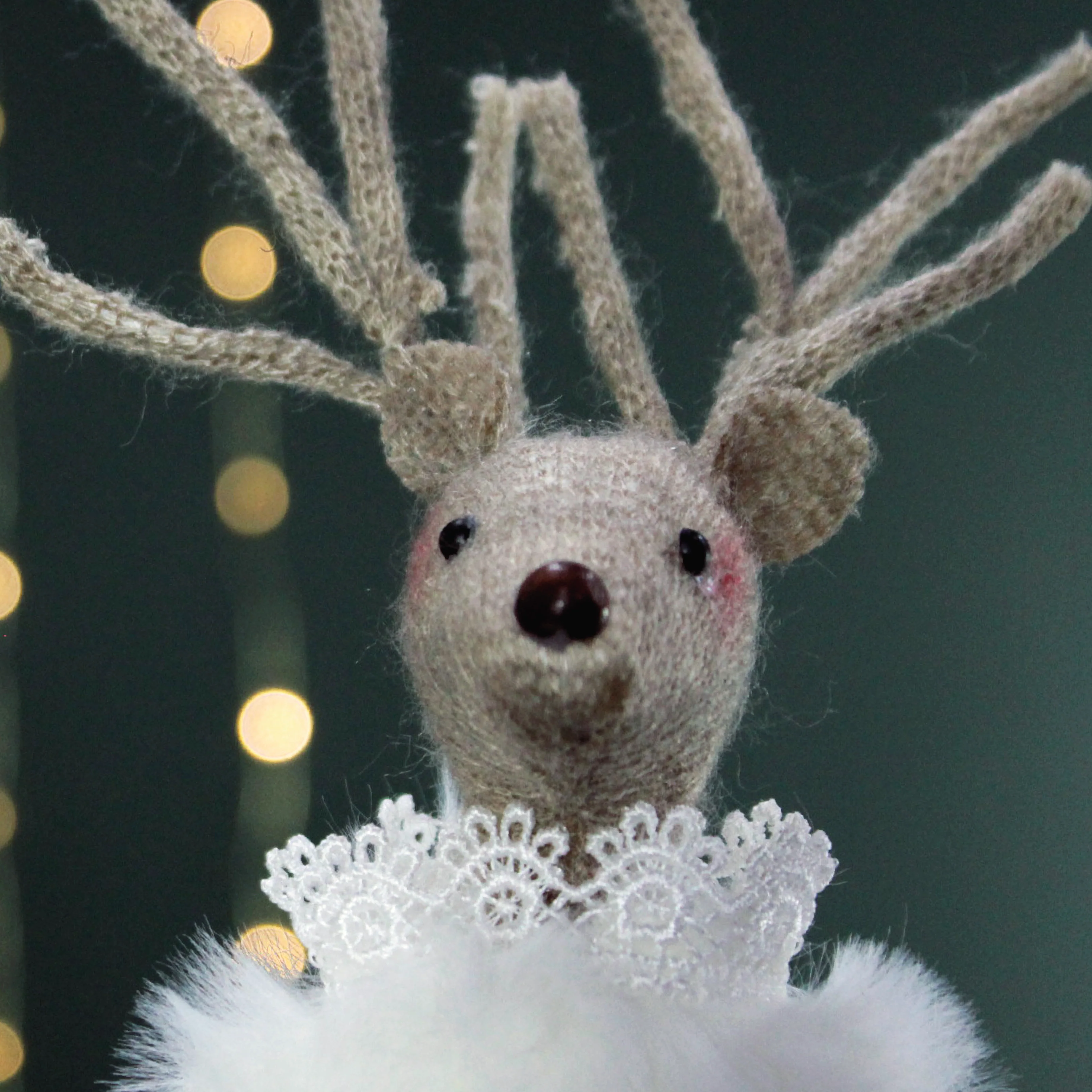 Festive Reindeer Choir Decorations | Set of 2 - Image 2