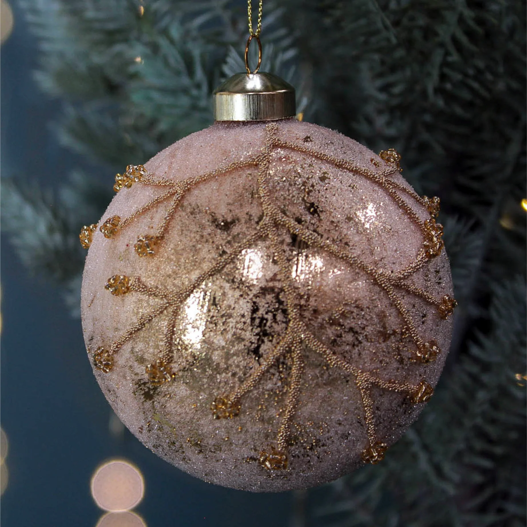 Gold Foil Christmas Tree Bauble - Image 2