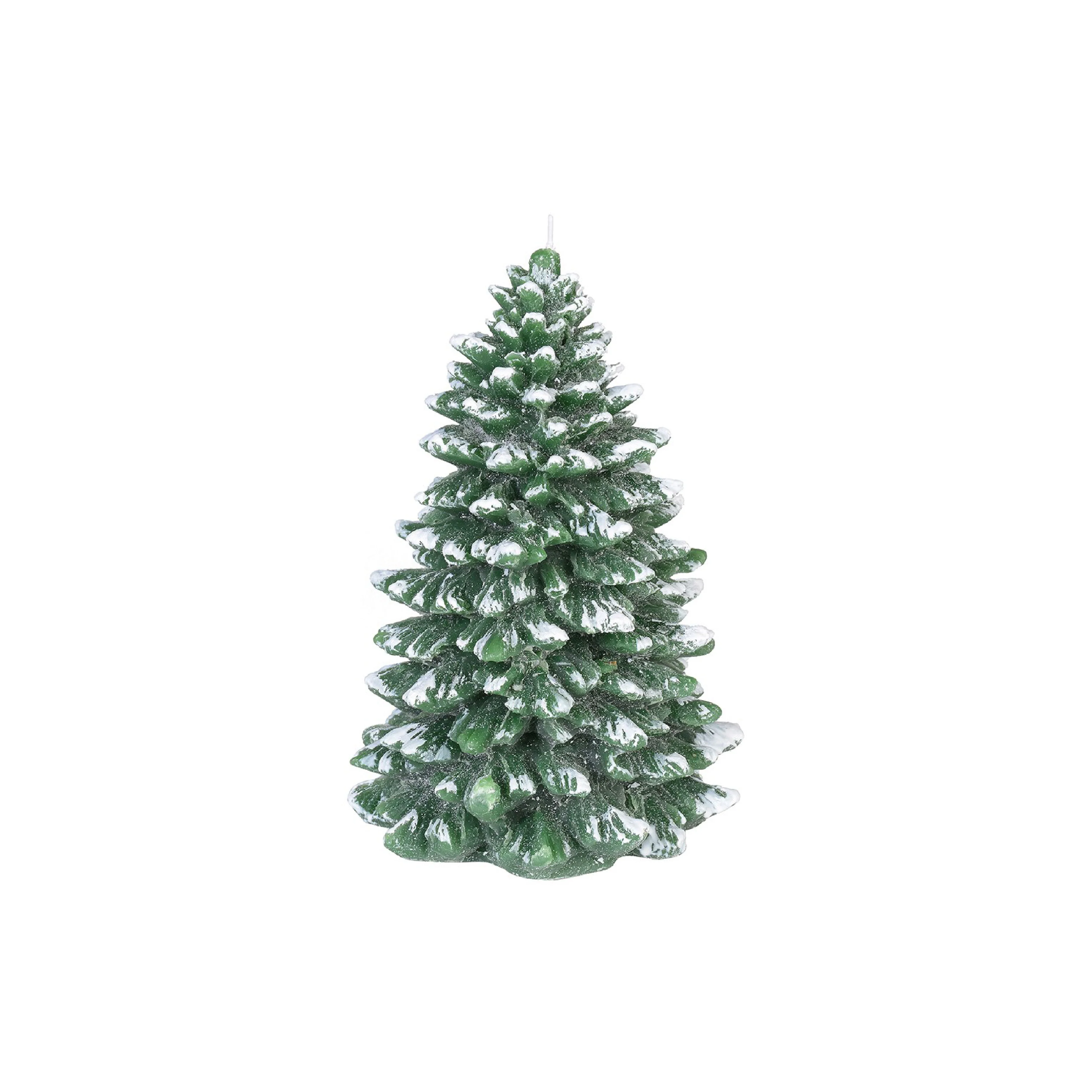 Snowcapped Christmas Tree Candle - Image 3