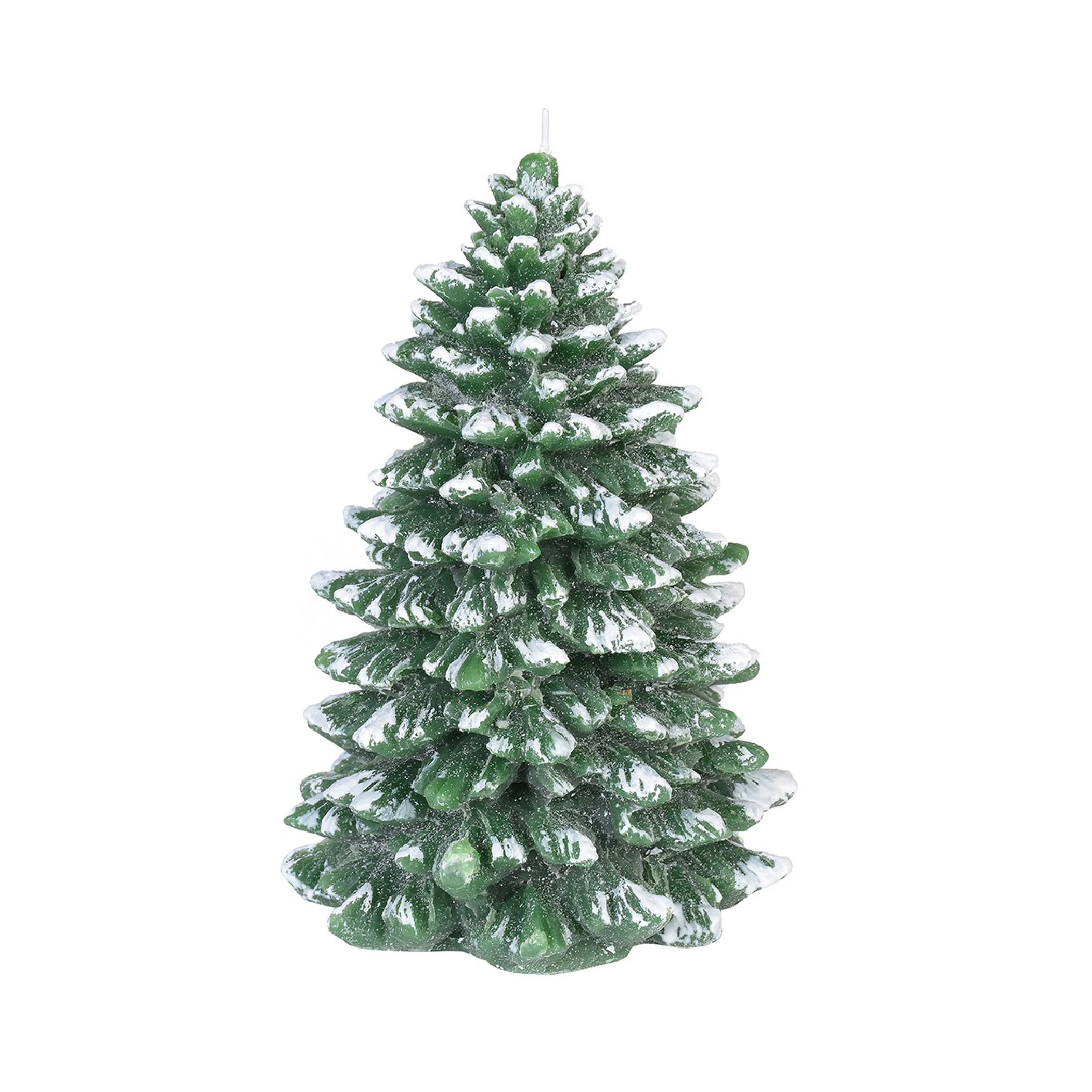 Snowcapped Christmas Tree Candle - Image 4