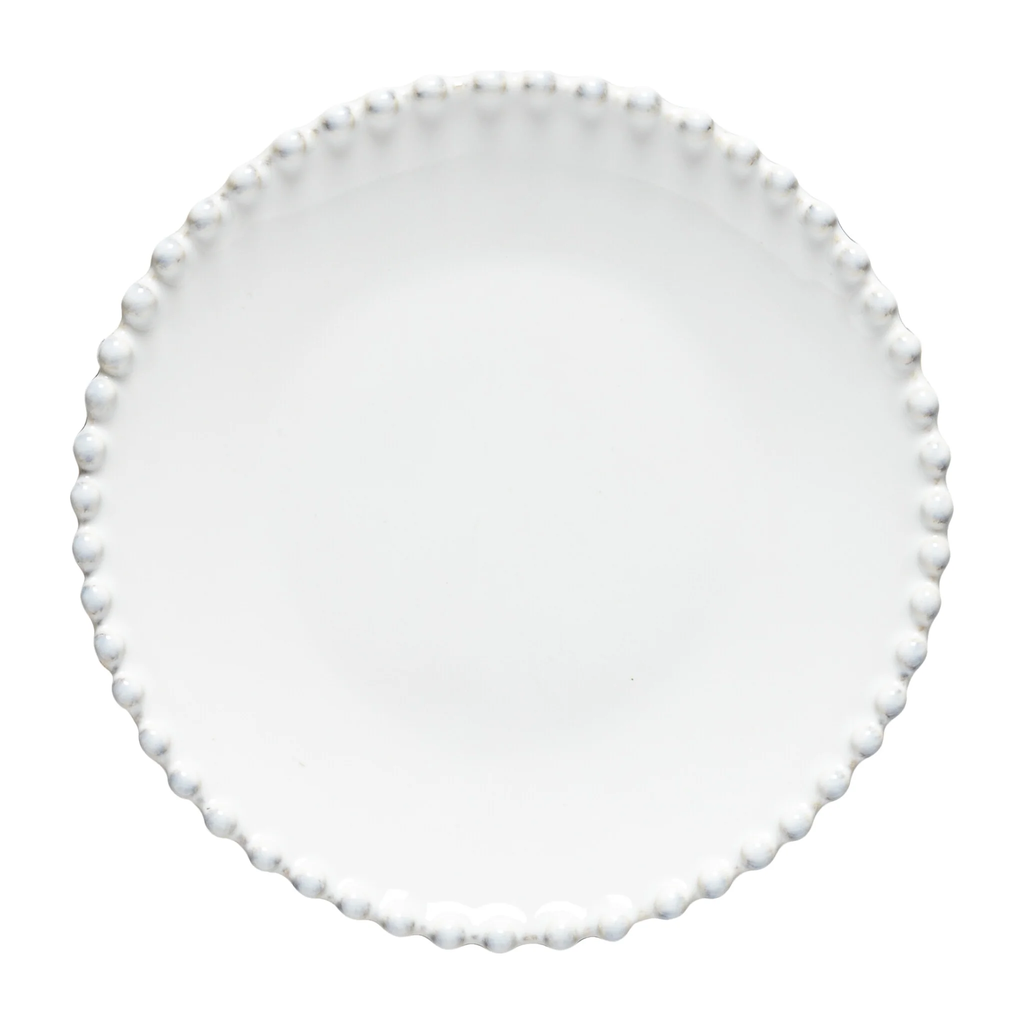 Pearl White Bread Plate | 17cm