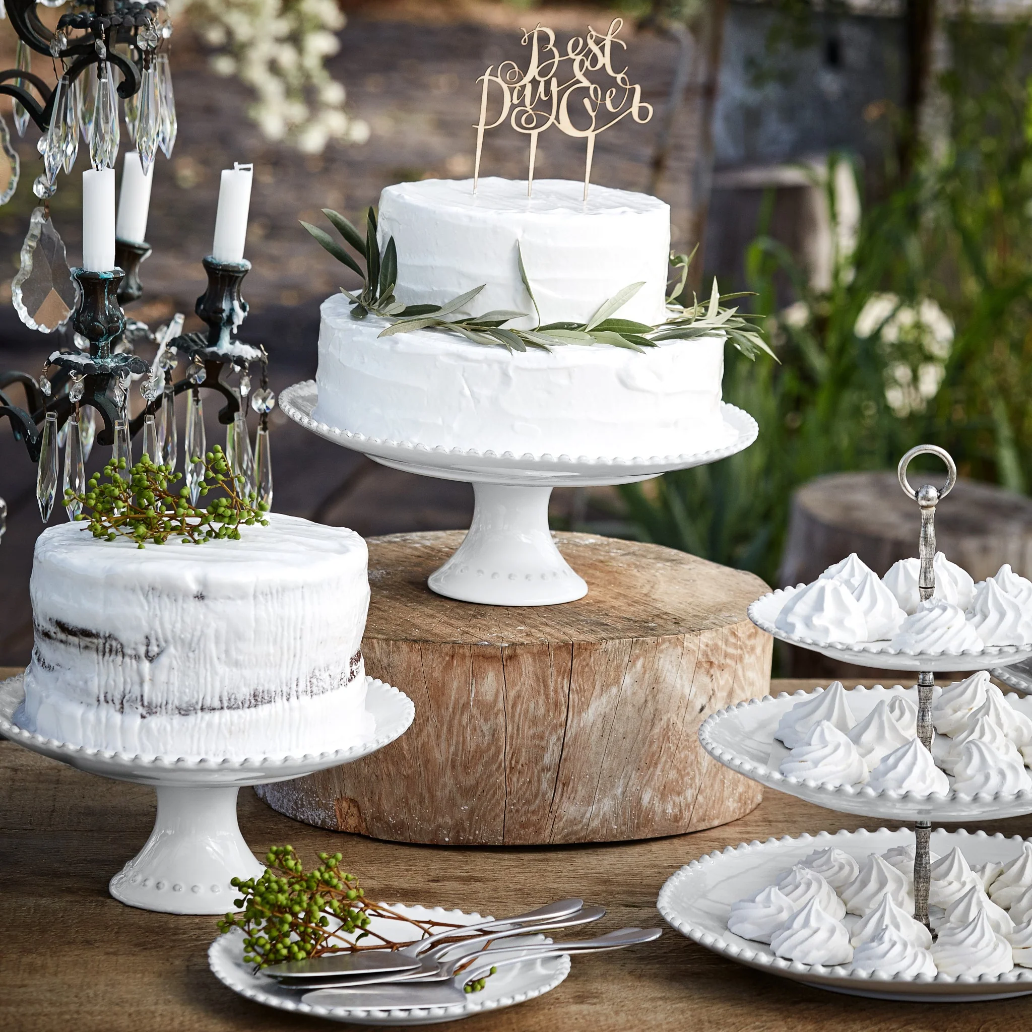 Pearl White Bread Plate | 17cm - Image 2