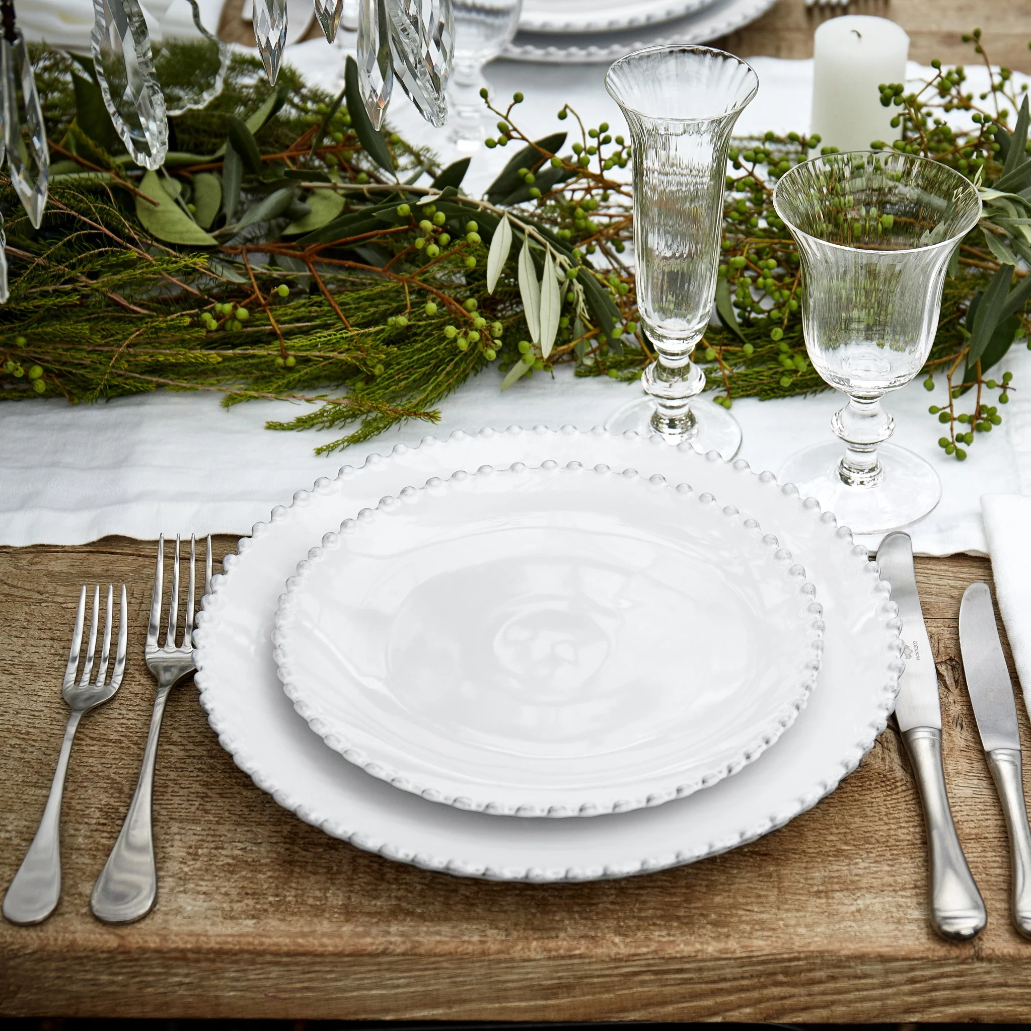 Pearl White Dinner Plate | 28cm - Image 4