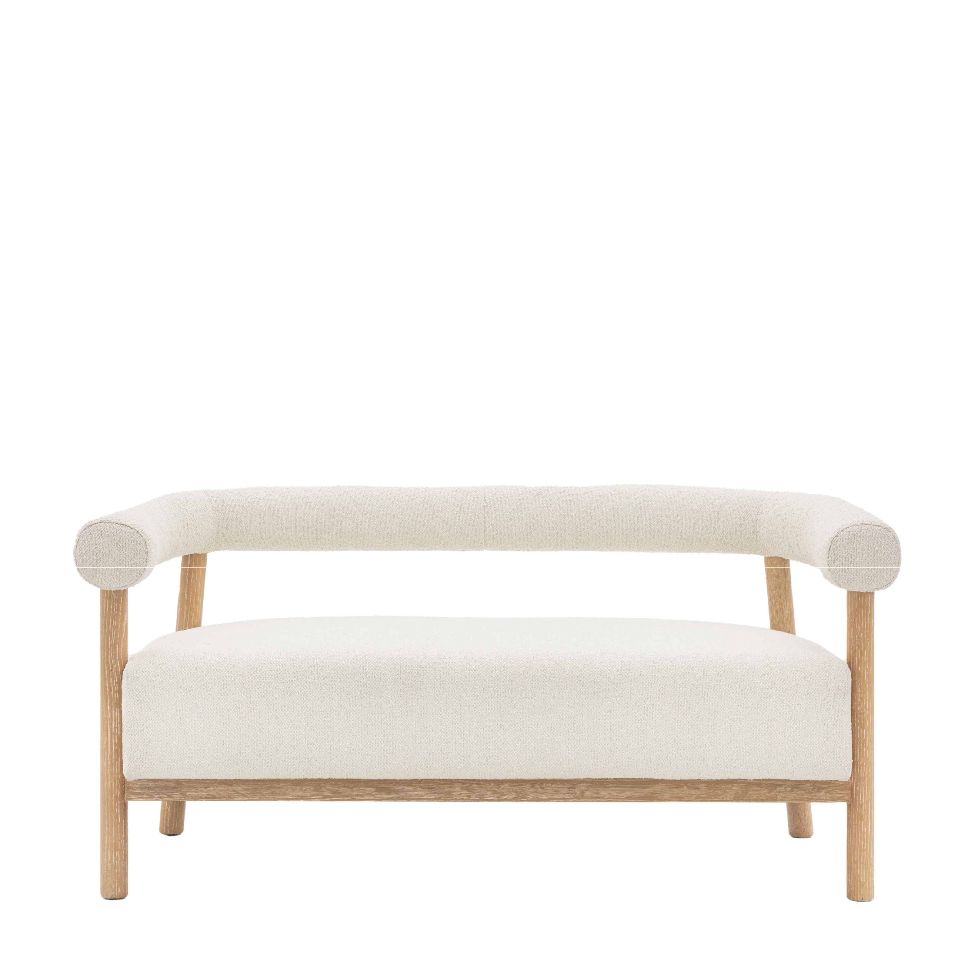 Acera Boucle Curve Sofa | Cream - Image 3
