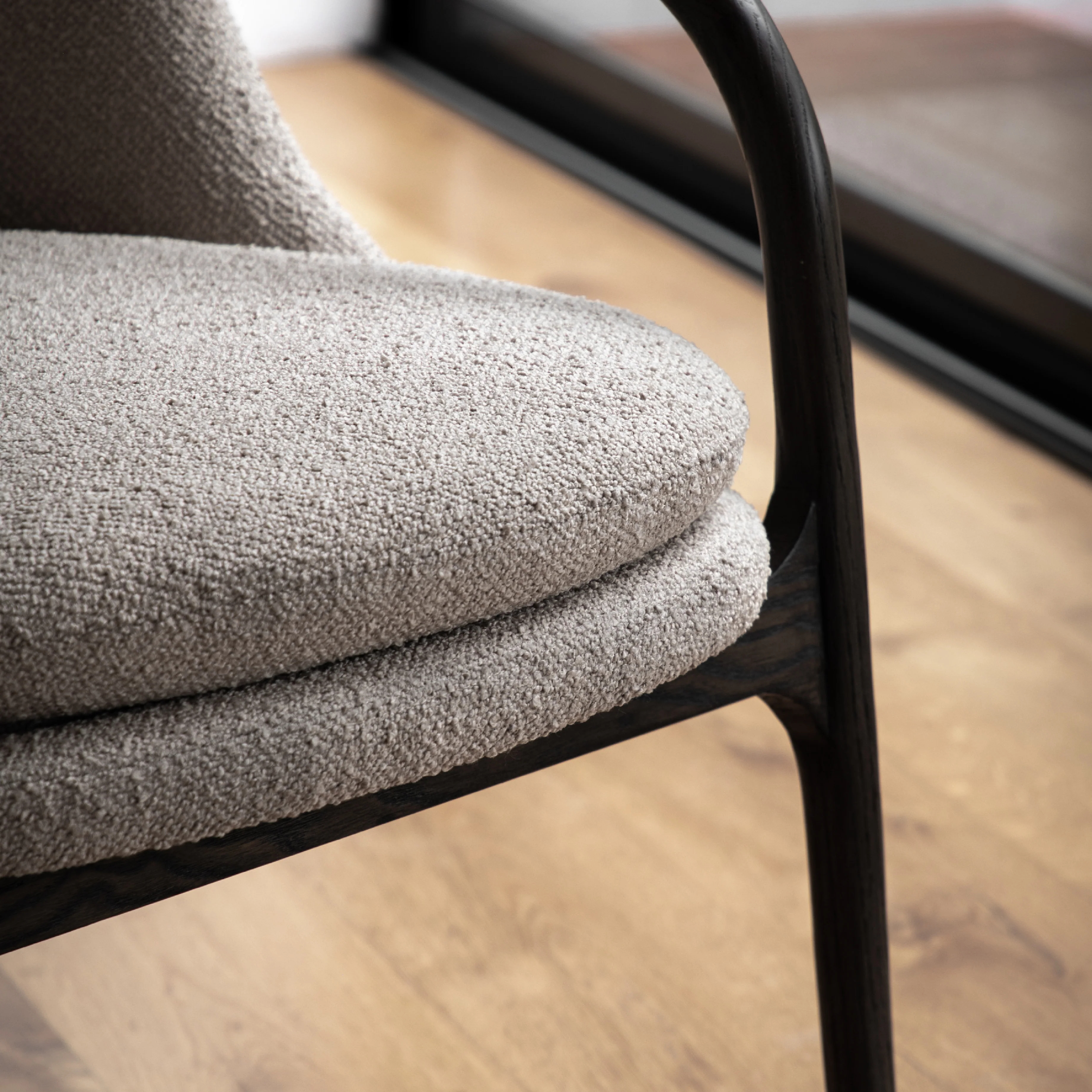 Alegra Mid-Century Modern Armchair | Taupe - Image 2