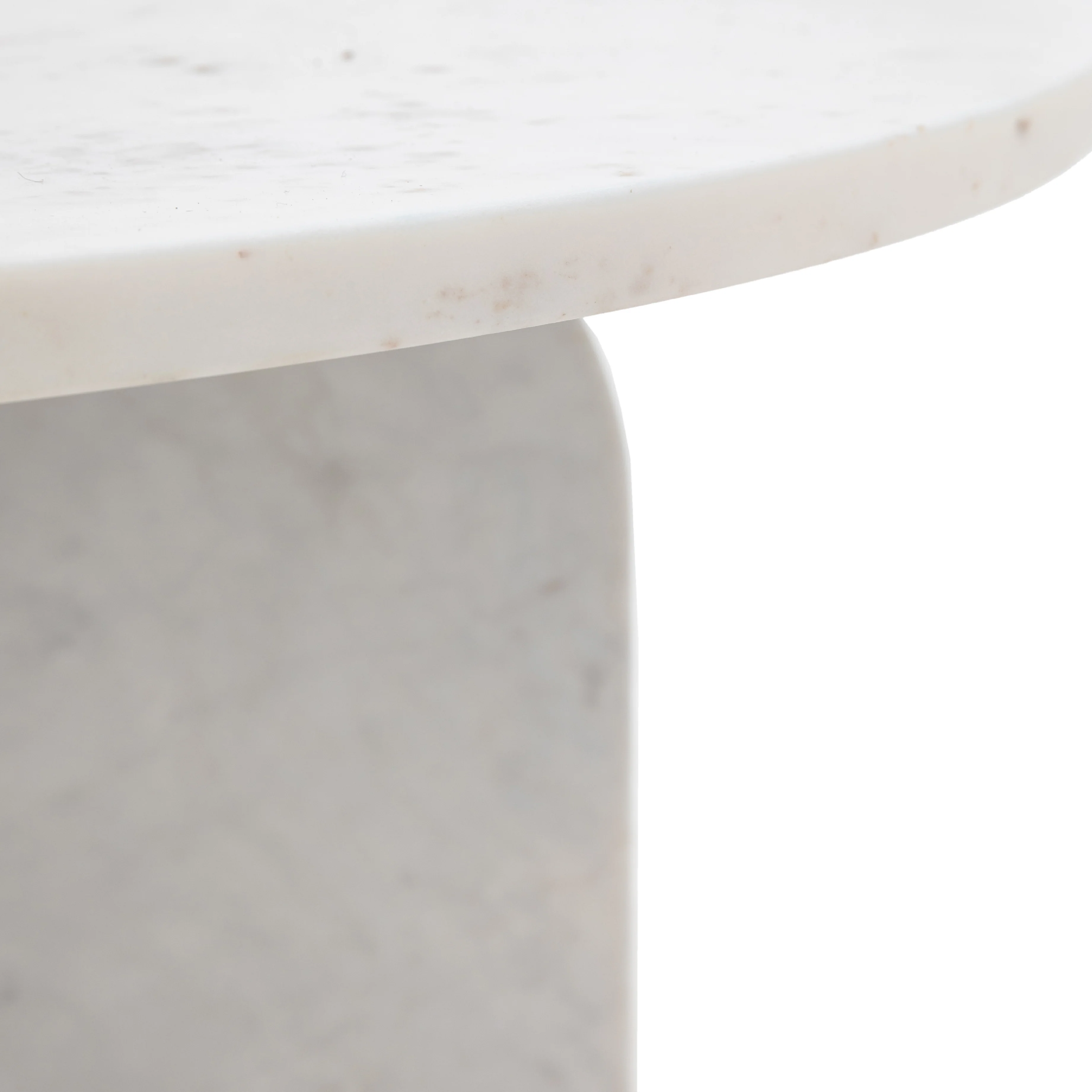 Amalfi Round Marble Coffee Table | White - Image 4