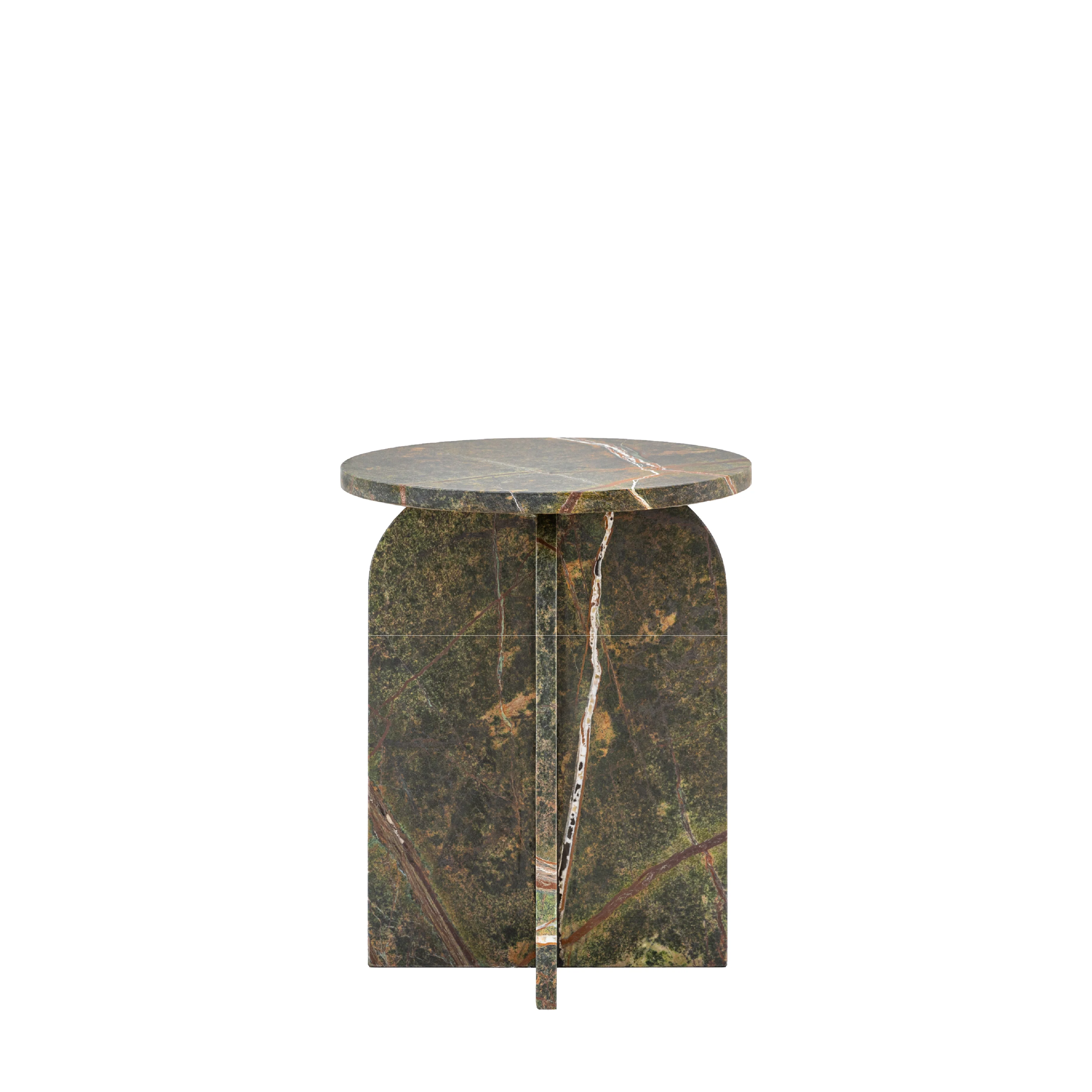 Amalfi Round Marble Side Table | Ember - Image 3