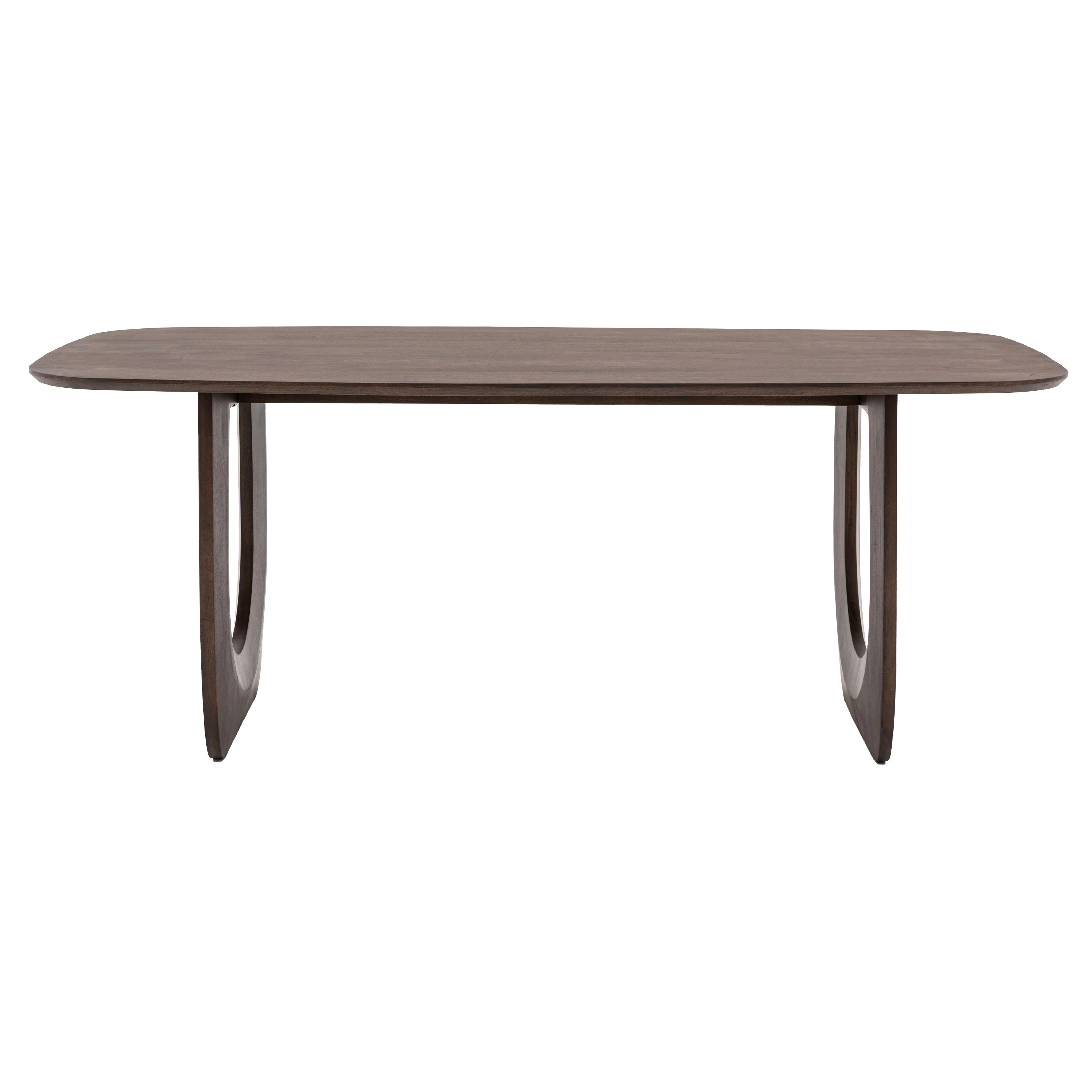 Arc Retro Rectangular Dining Table | Walnut Mango Wood - Image 3