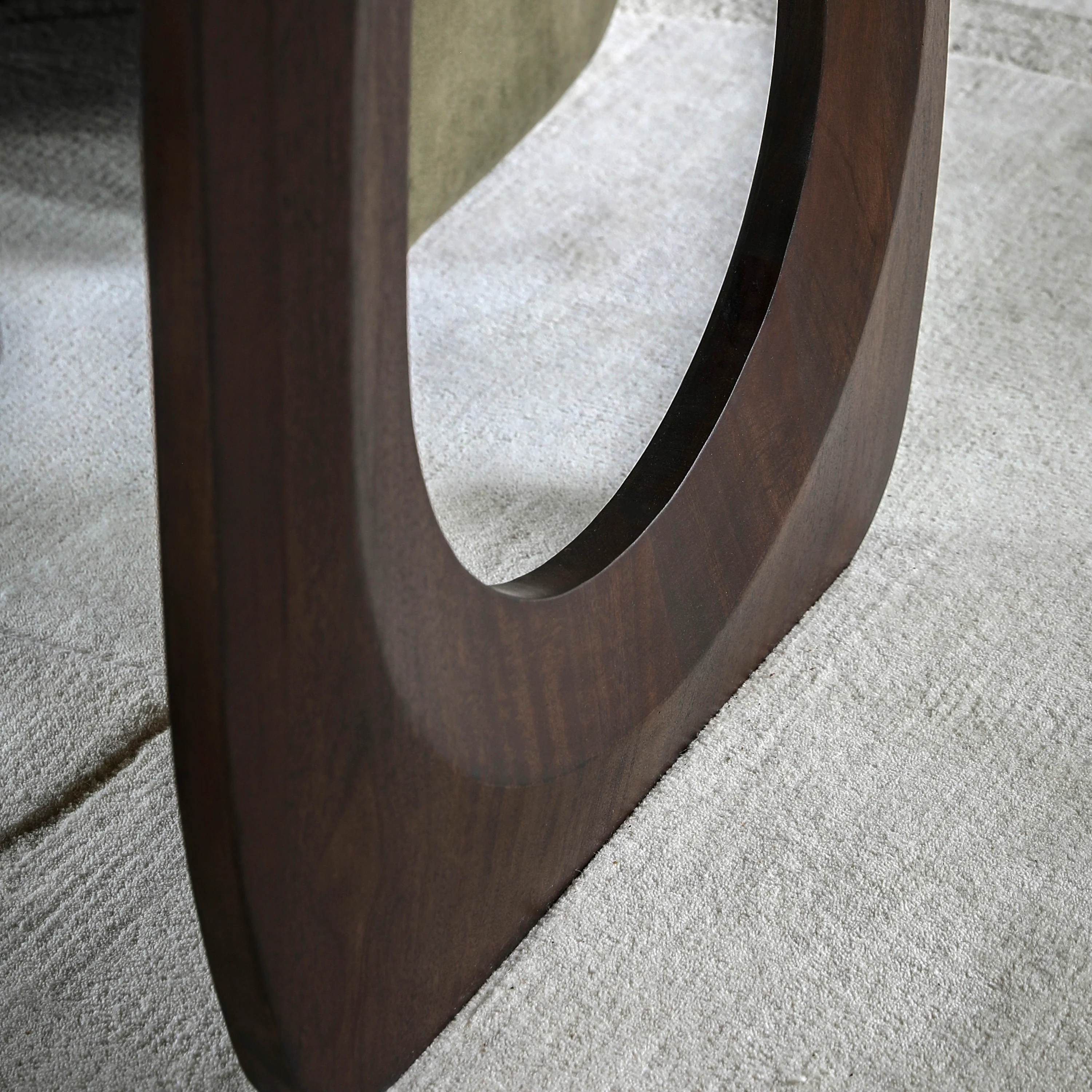 Arc Retro Rectangular Dining Table | Walnut Mango Wood - Image 5