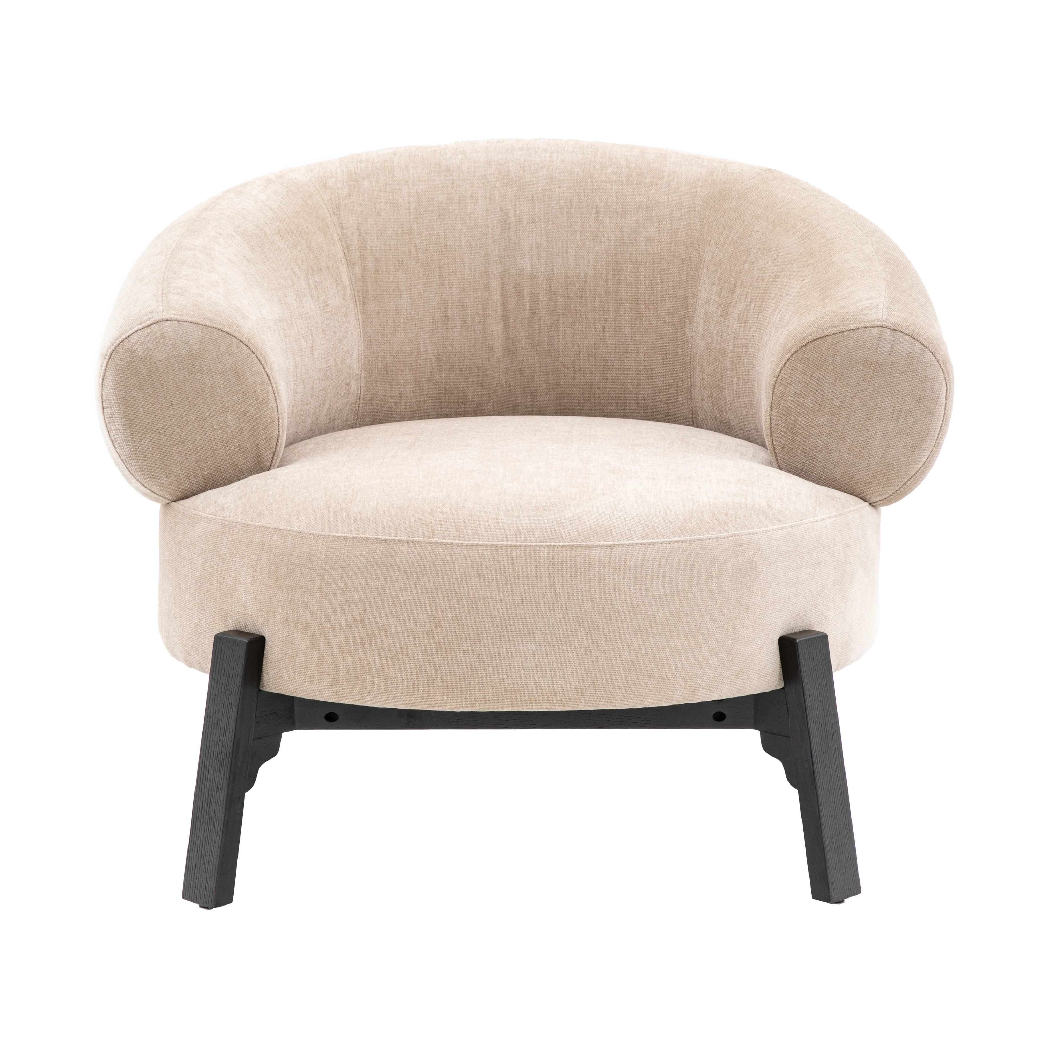 Ardo Curved Armchair | Cream - Image 3