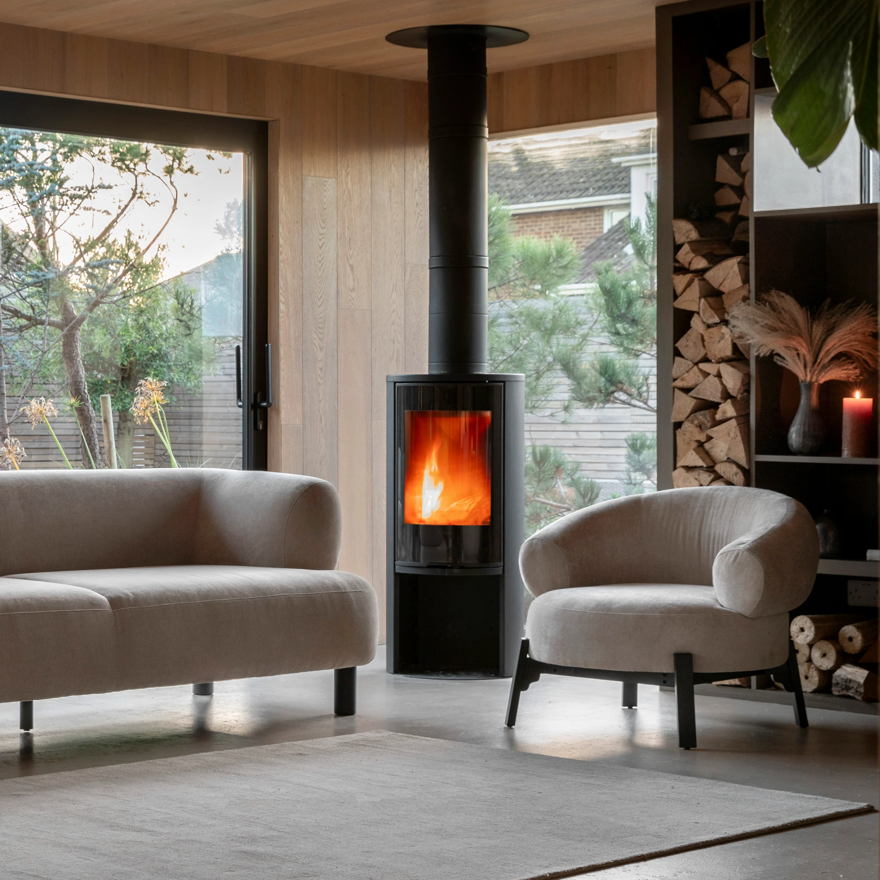 Ardo Curved Armchair | Cream - Image 5