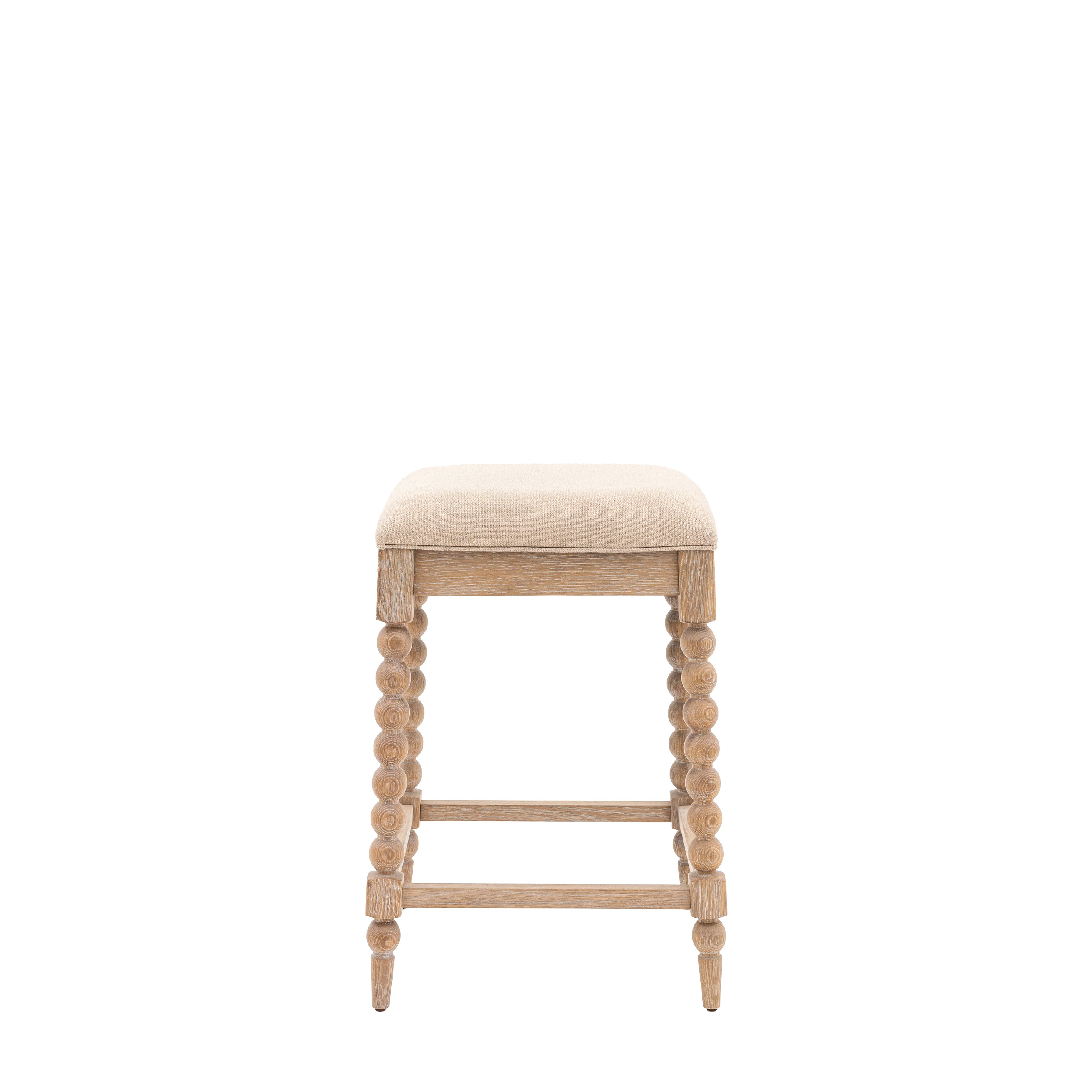 Artisan Bobbin Bar Stool | Limewashed Oak - Image 3