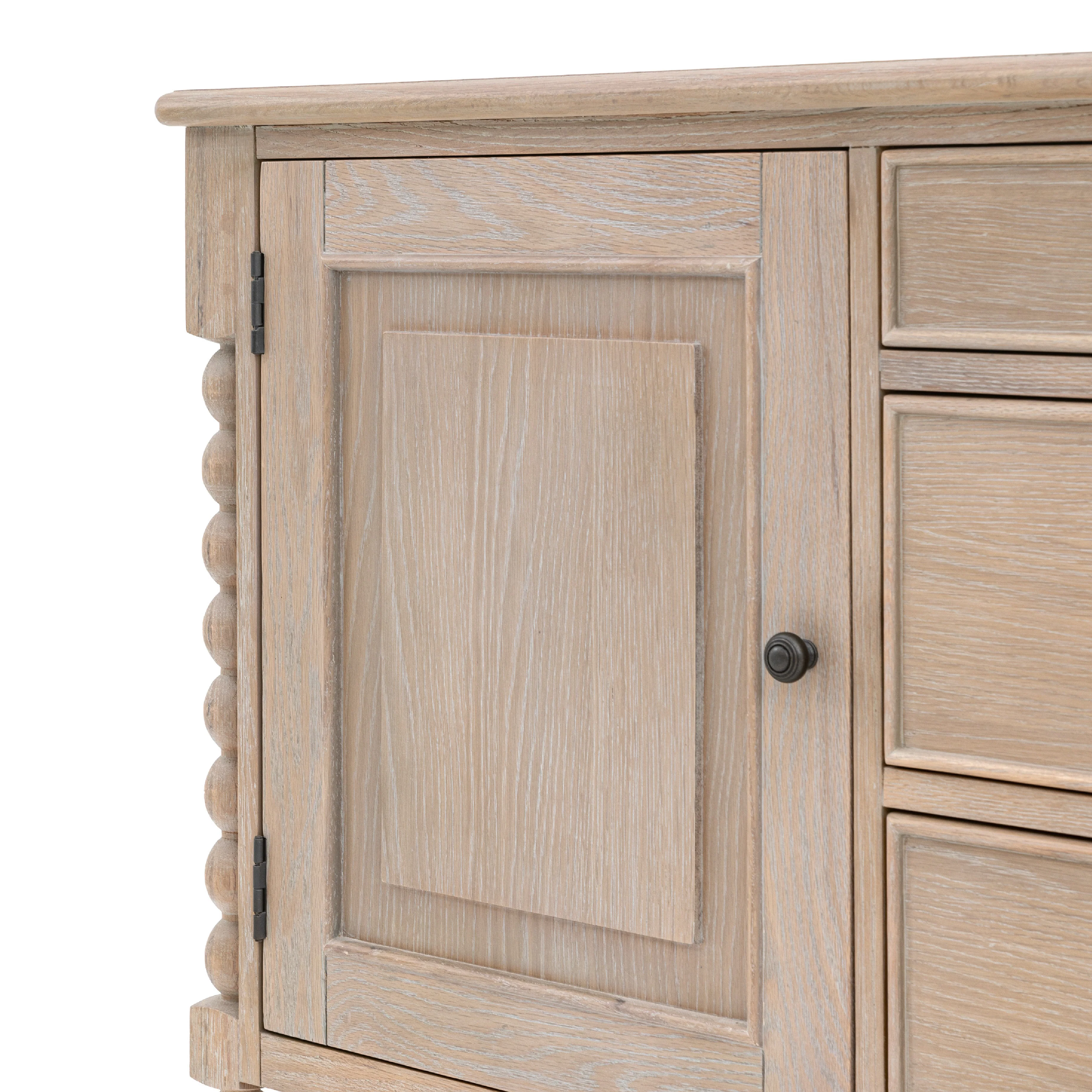 Artisan Bobbin Sideboard | Limewashed Oak - Image 5