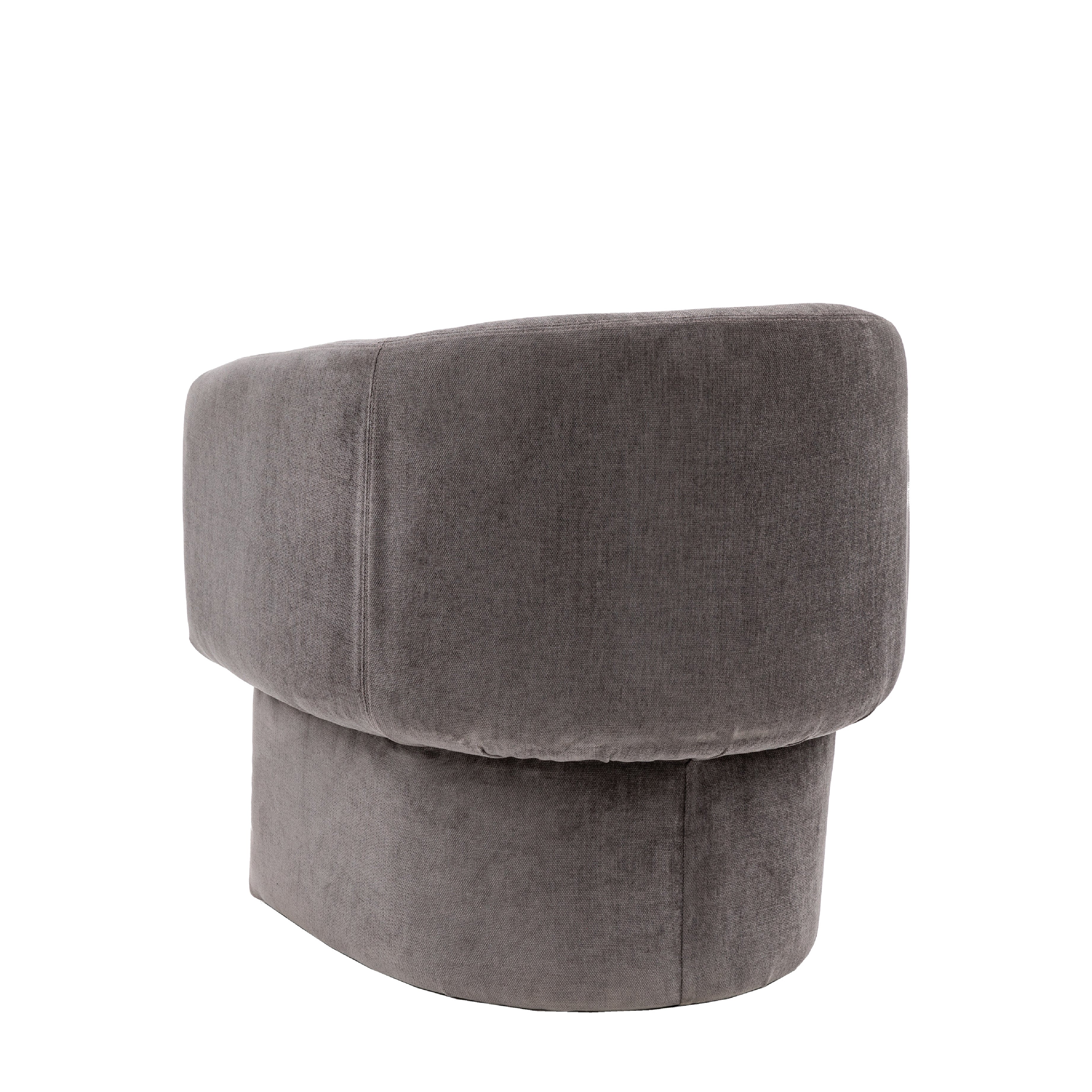Asko Retro Armchair & Footstool | Anthracite Grey - Image 4