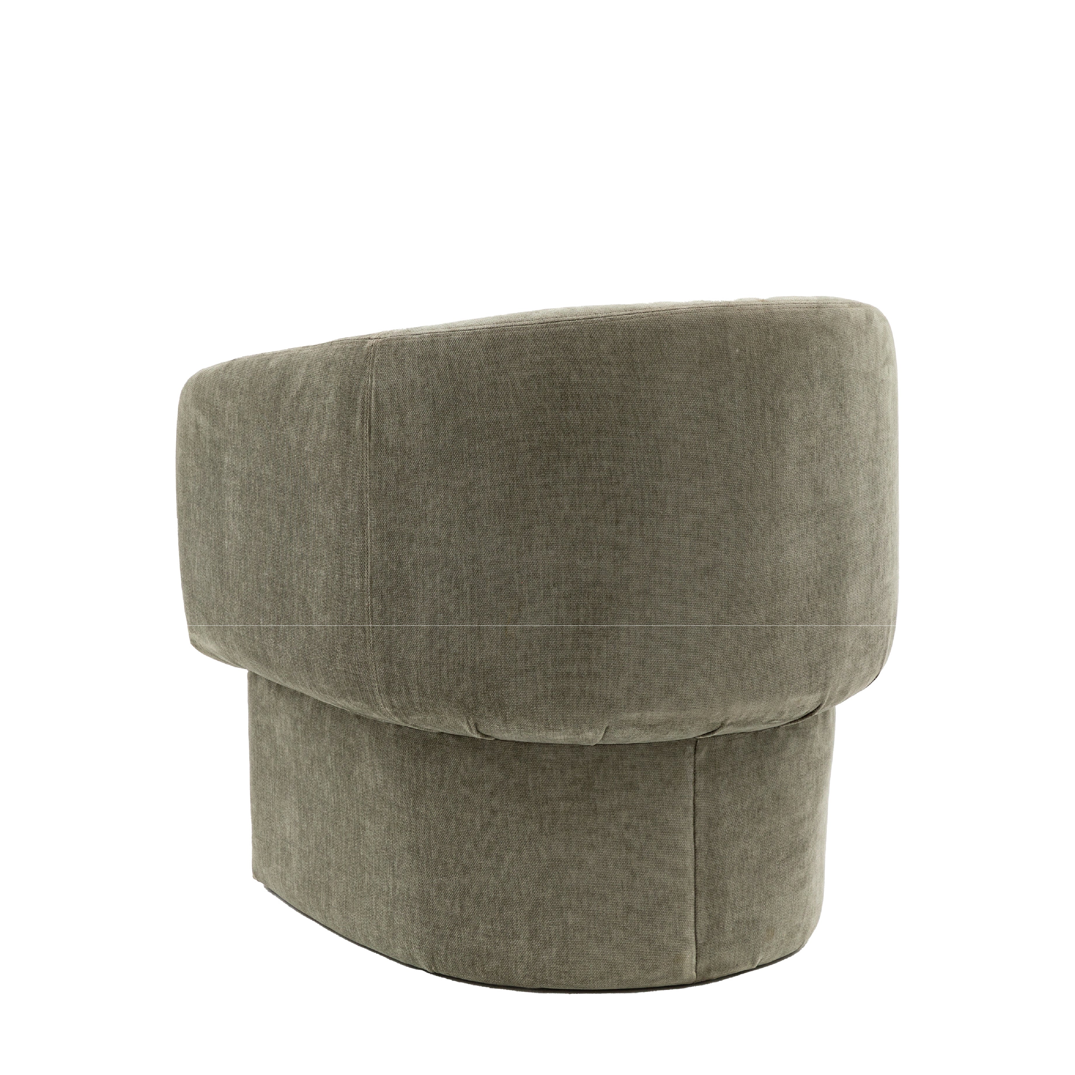 Asko Retro Armchair & Footstool | Sage Grey - Image 4