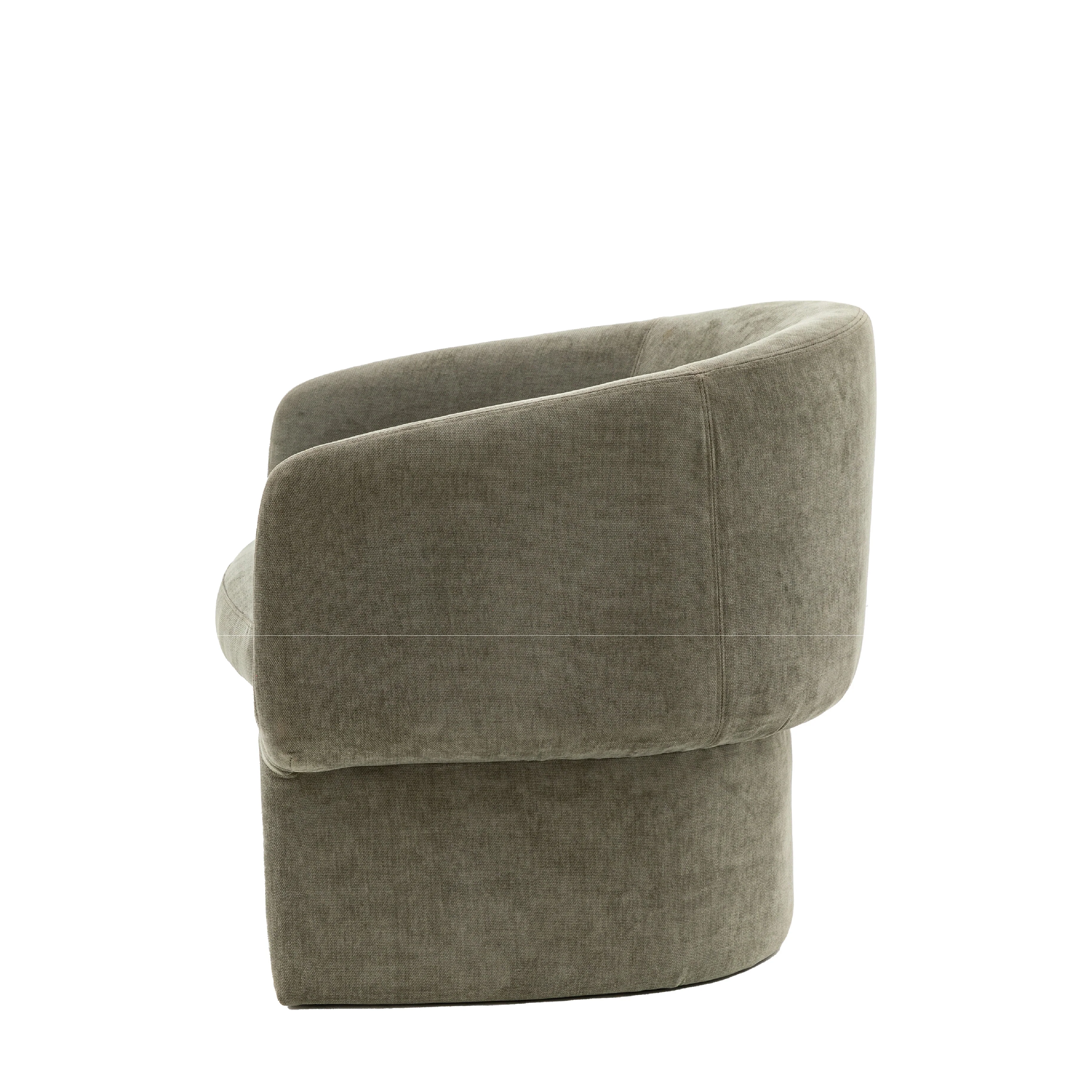 Asko Retro Armchair & Footstool | Sage Grey - Image 5
