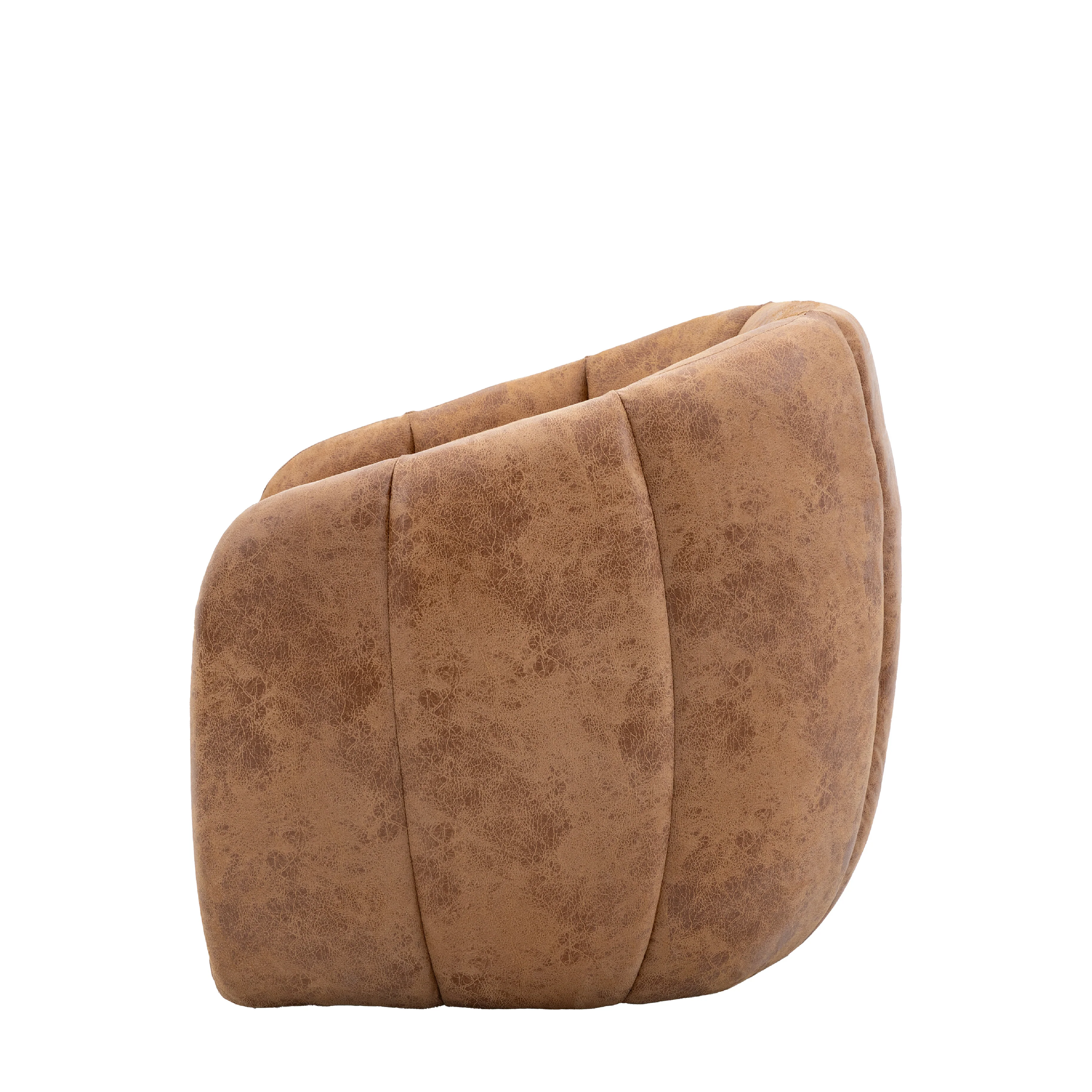 Atella Leather Tub Chair | Antique Tan - Image 4