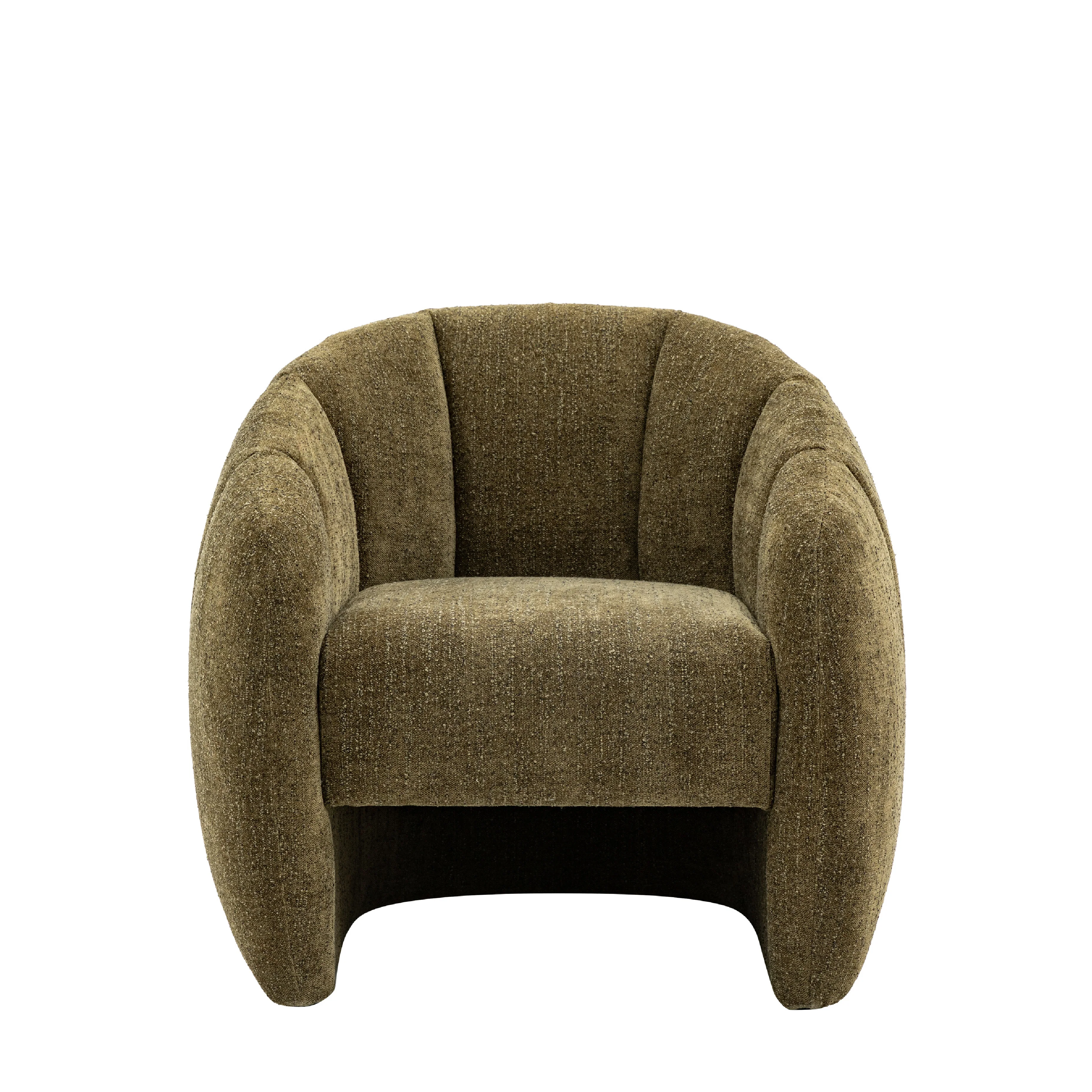 Atella Tufted Tub Chair | Moss Green - Image 3